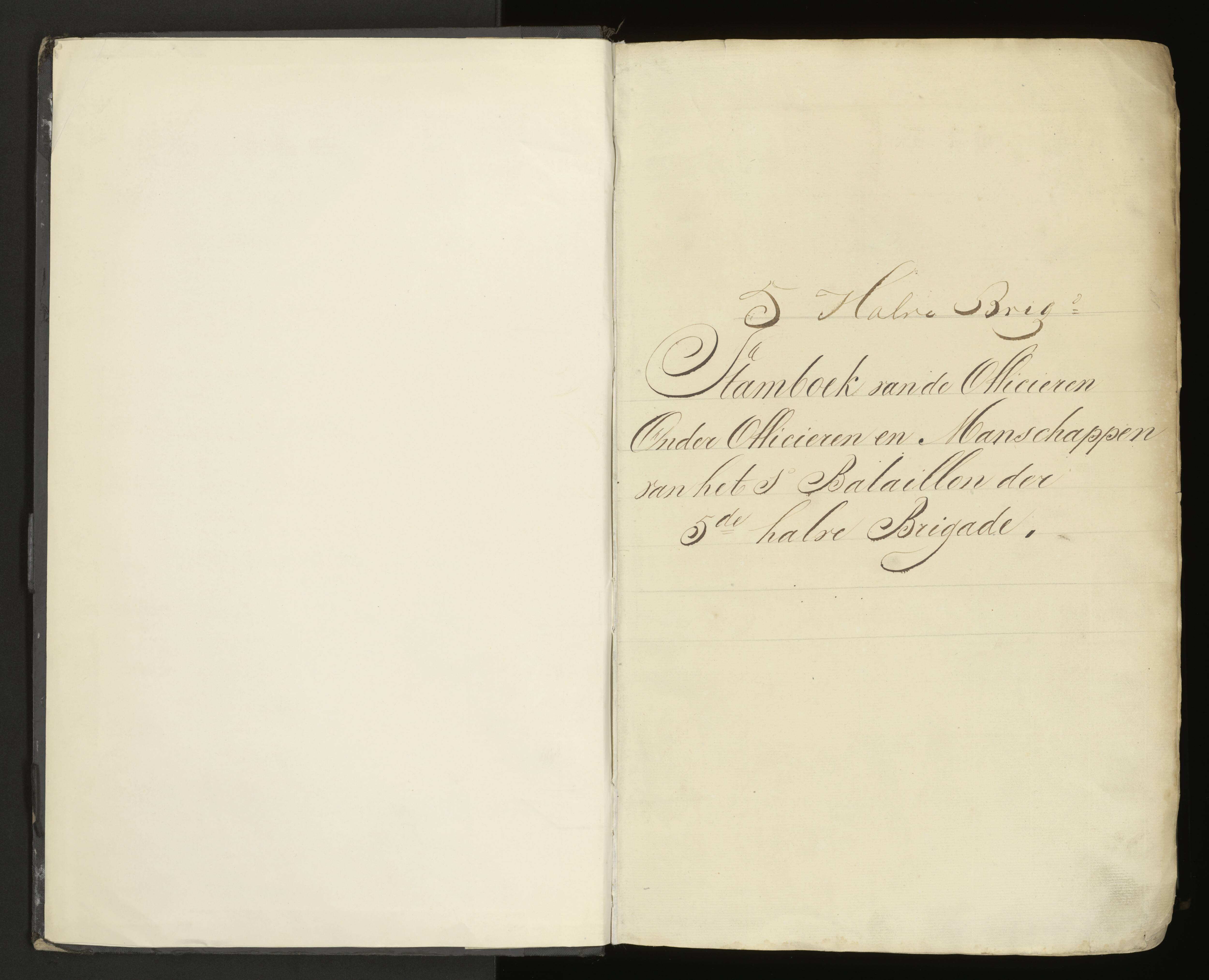 Scan 3 uit het bronpakket: 5de Halve Brigade, 1ste Bataljon, 1795–1805