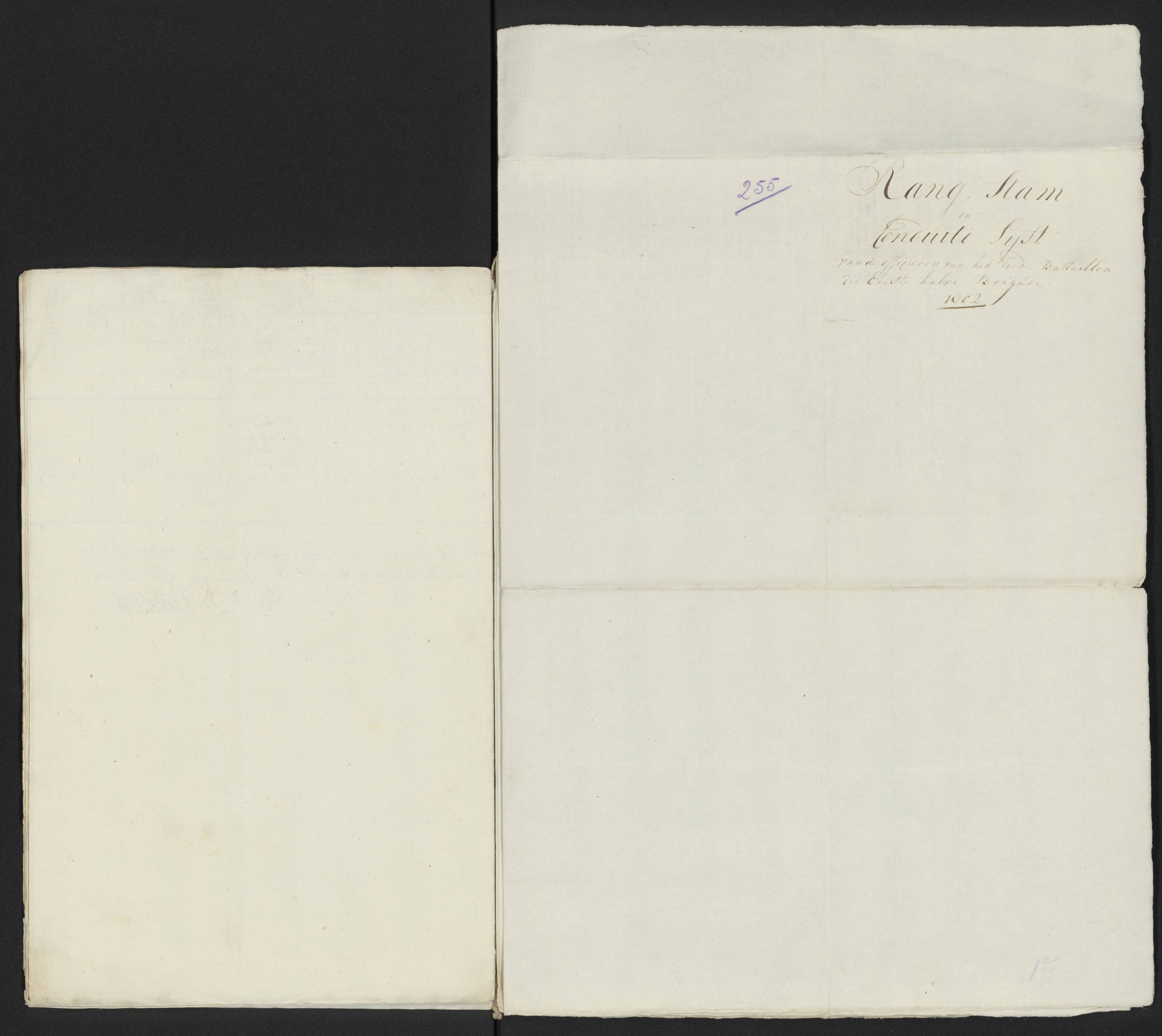 Scan 274 uit het bronpakket: Conduitestaten van officieren en cadetten (1801–1802)