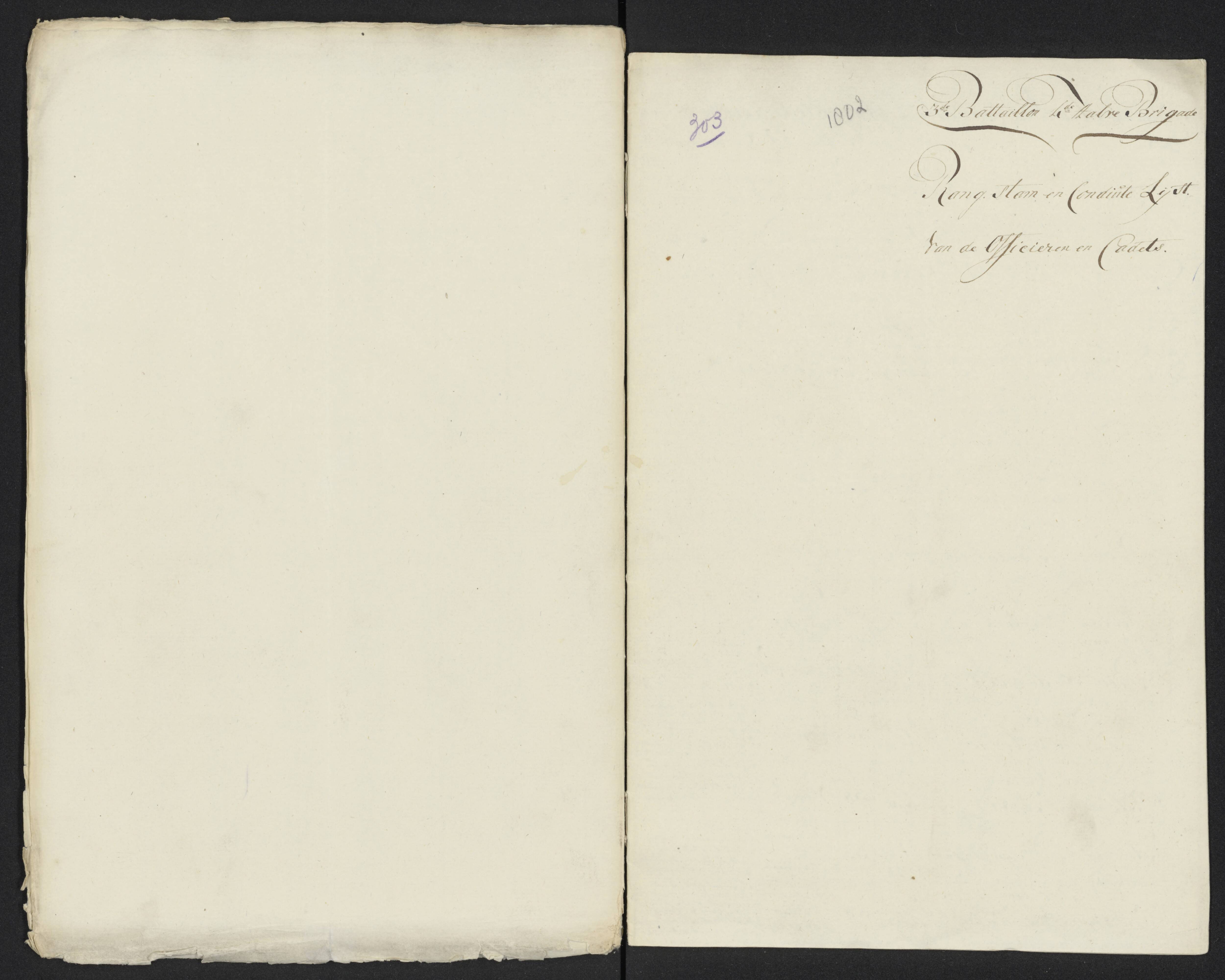Scan 326 uit het bronpakket: Conduitestaten van officieren en cadetten (1801–1802)