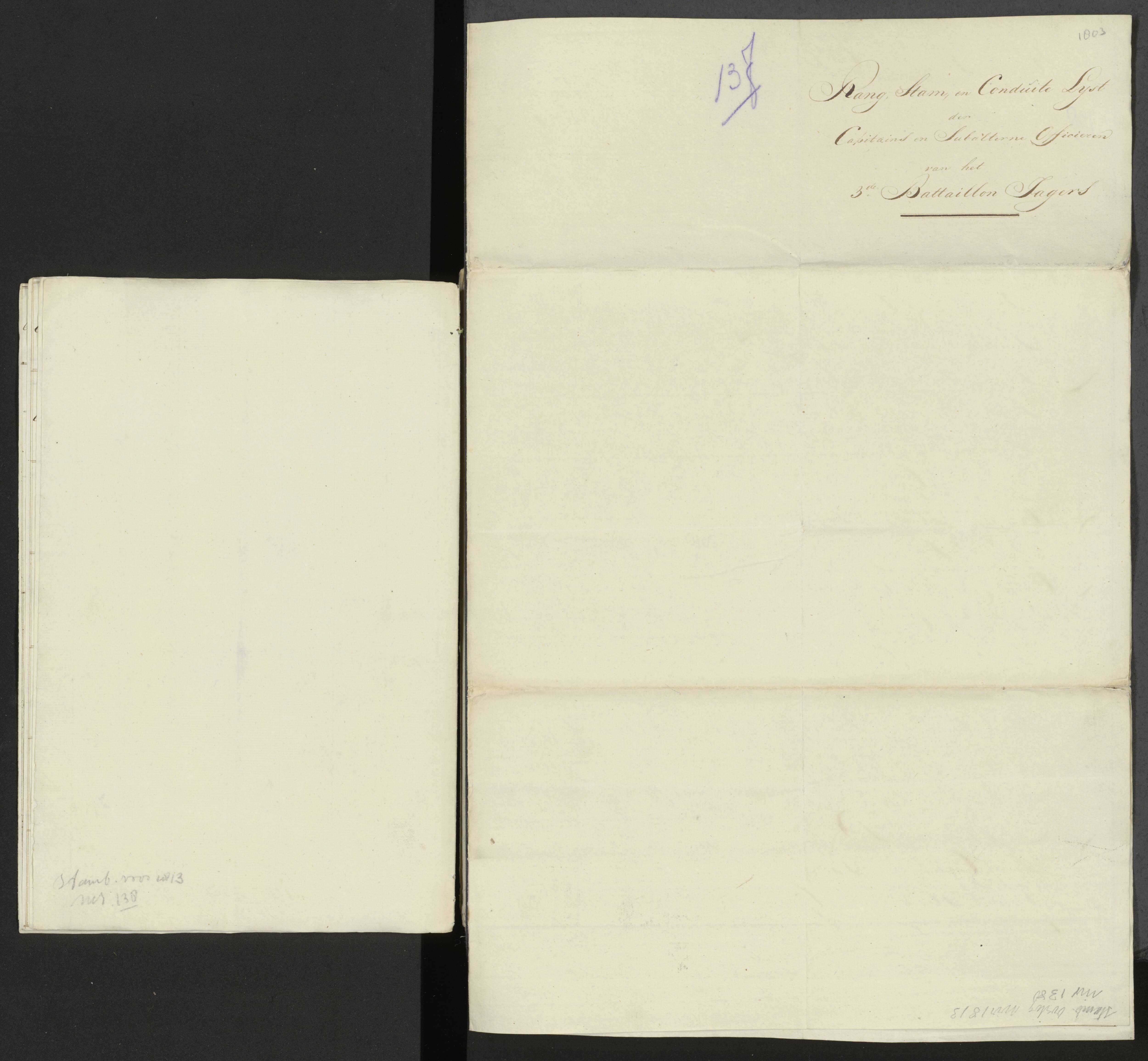 Scan 149 uit het bronpakket: Conduitestaten van officieren en cadetten (1803–1804)