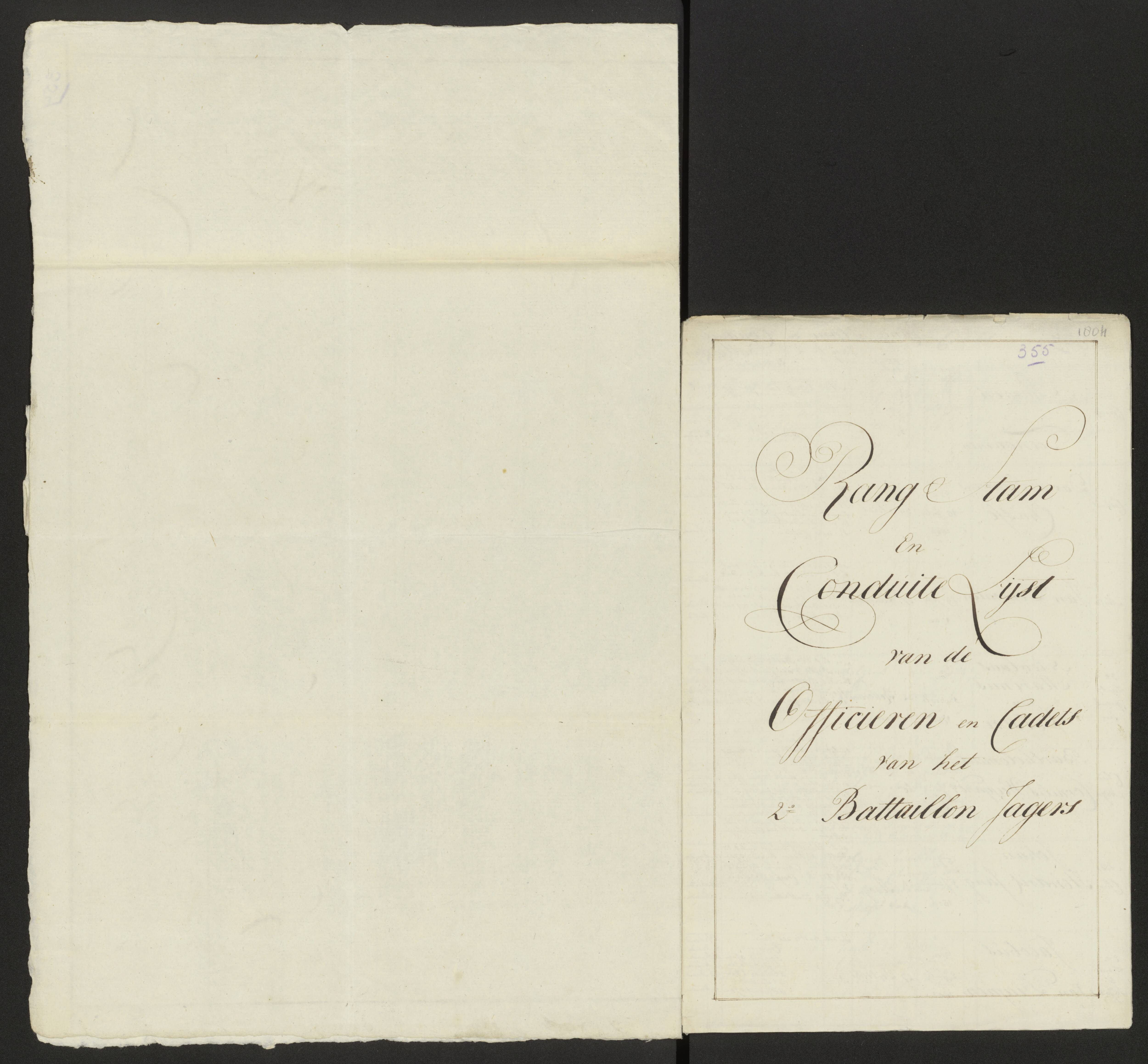 Scan 363 uit het bronpakket: Conduitestaten van officieren en cadetten (1803–1804)