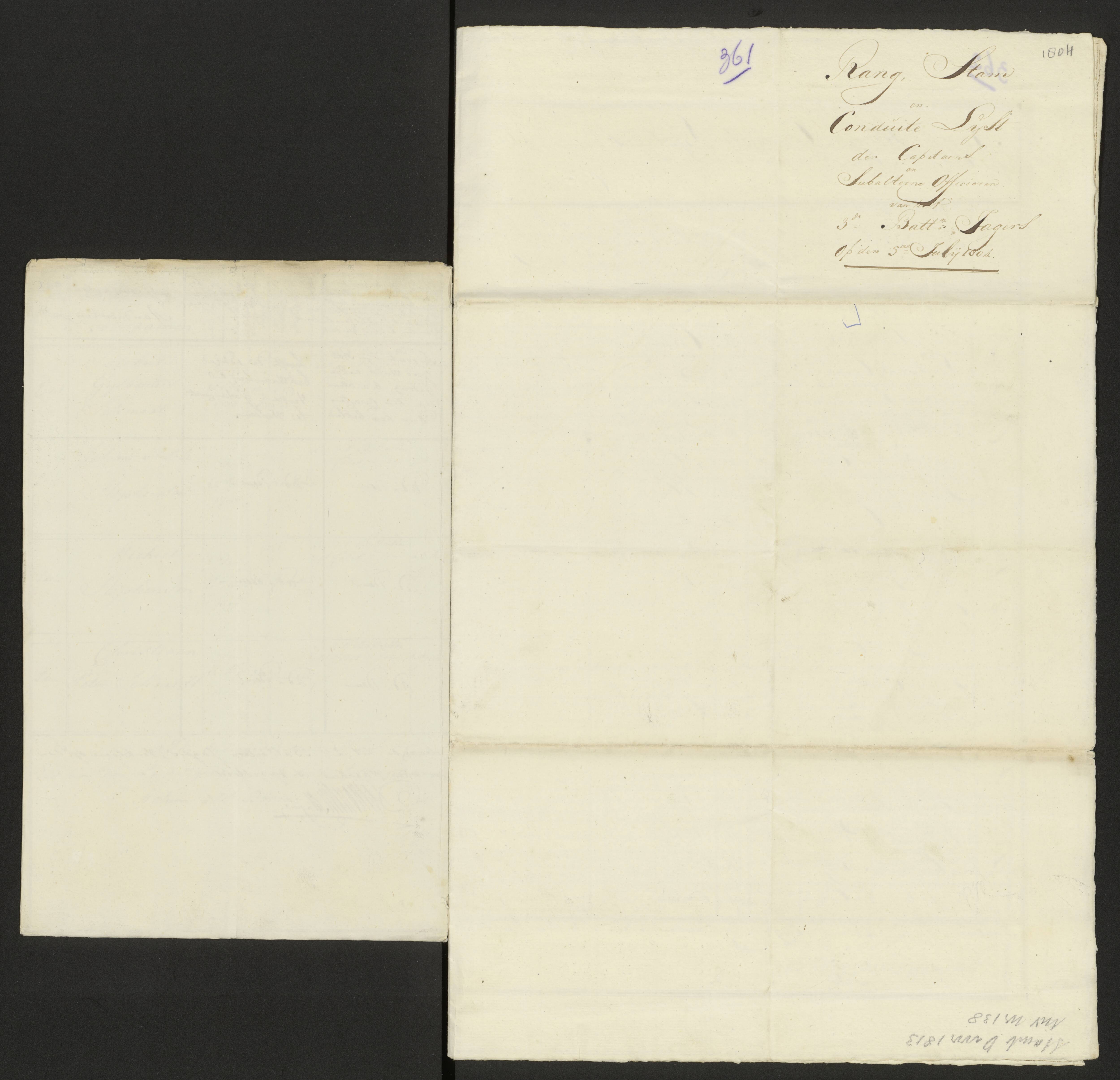 Scan 369 uit het bronpakket: Conduitestaten van officieren en cadetten (1803–1804)