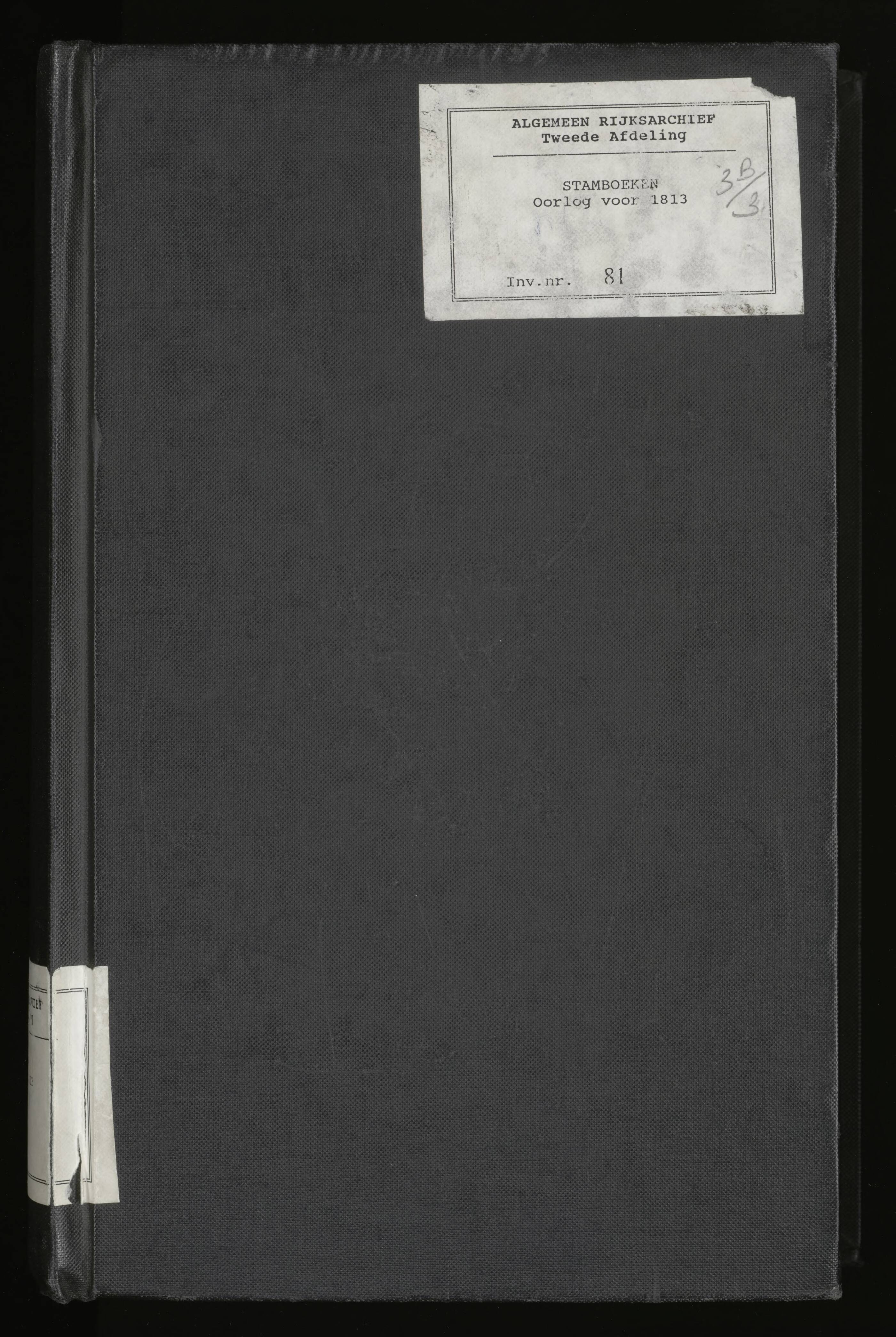 Scan 1 uit het bronpakket: Stamlijst van Grenadiers te voet in Amsterdam, 26 juli 1810