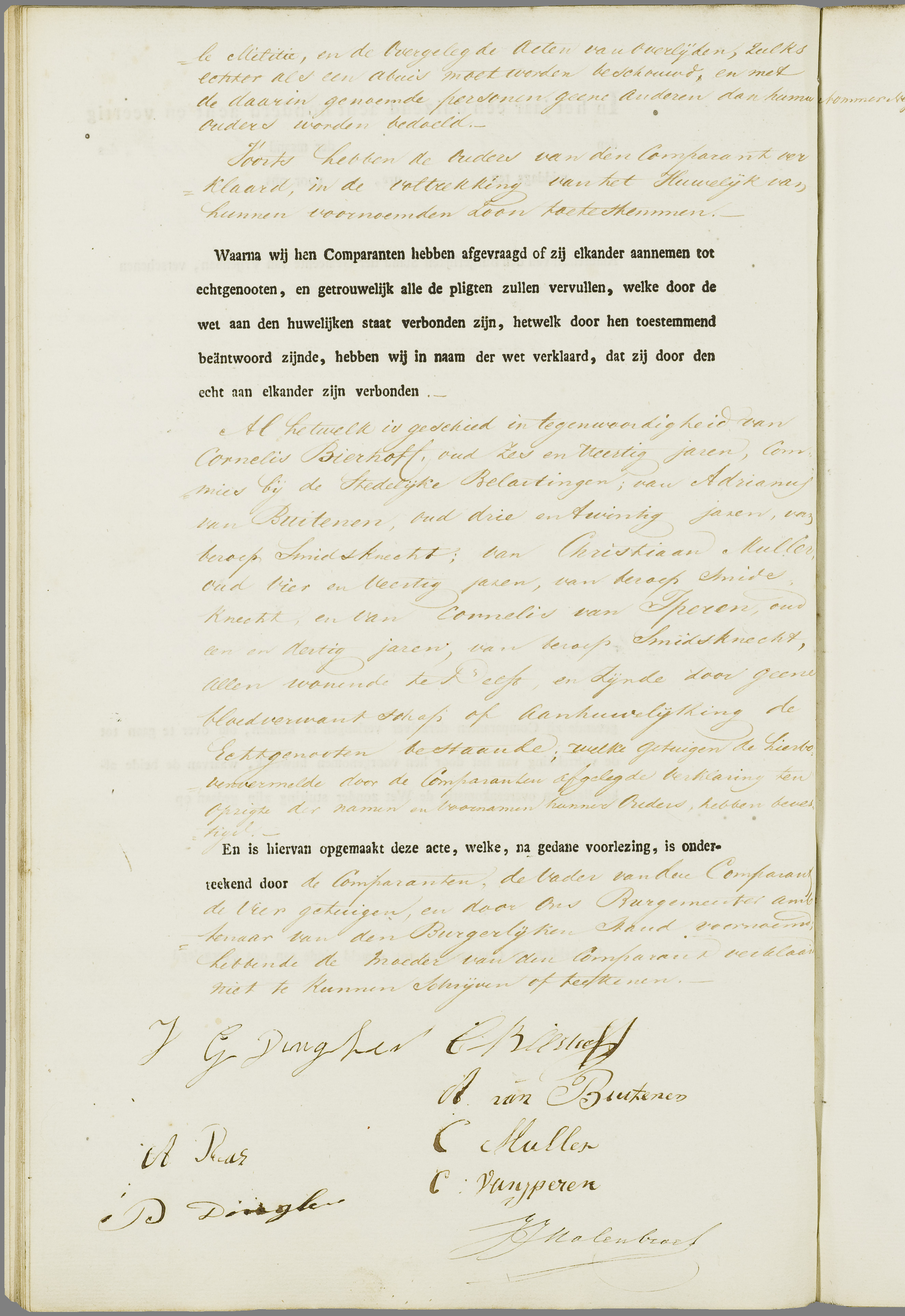 Scan 119 uit het bronpakket: Vrijenban: register van huwelijks- en echtscheidingsakten, 1843–1852