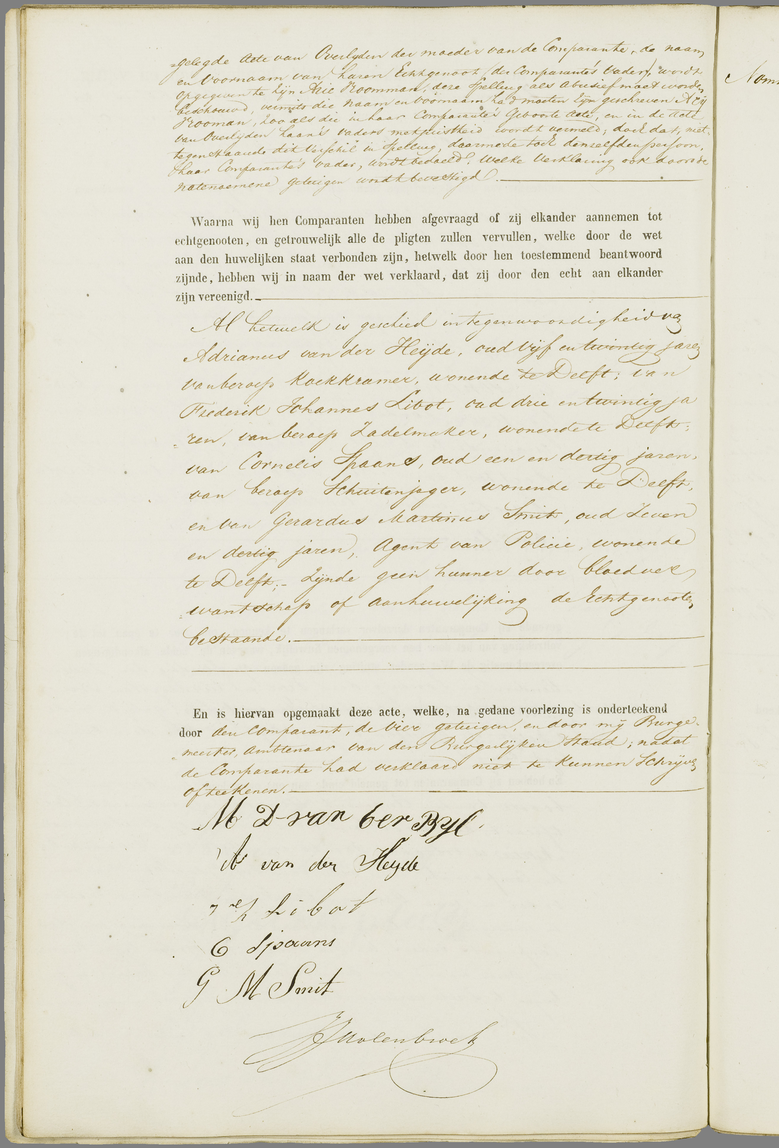 Scan 181 uit het bronpakket: Vrijenban: register van huwelijks- en echtscheidingsakten, 1843–1852
