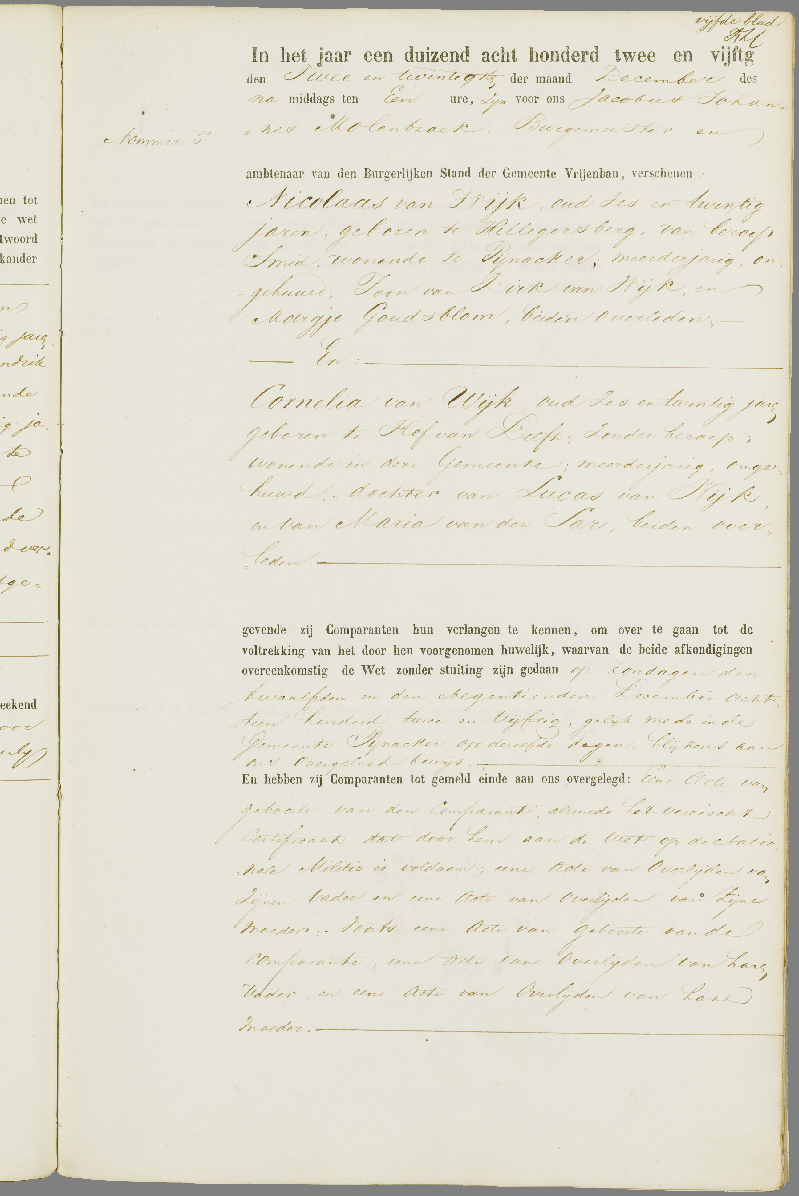 Scan 202 uit het bronpakket: Vrijenban: register van huwelijks- en echtscheidingsakten, 1843–1852