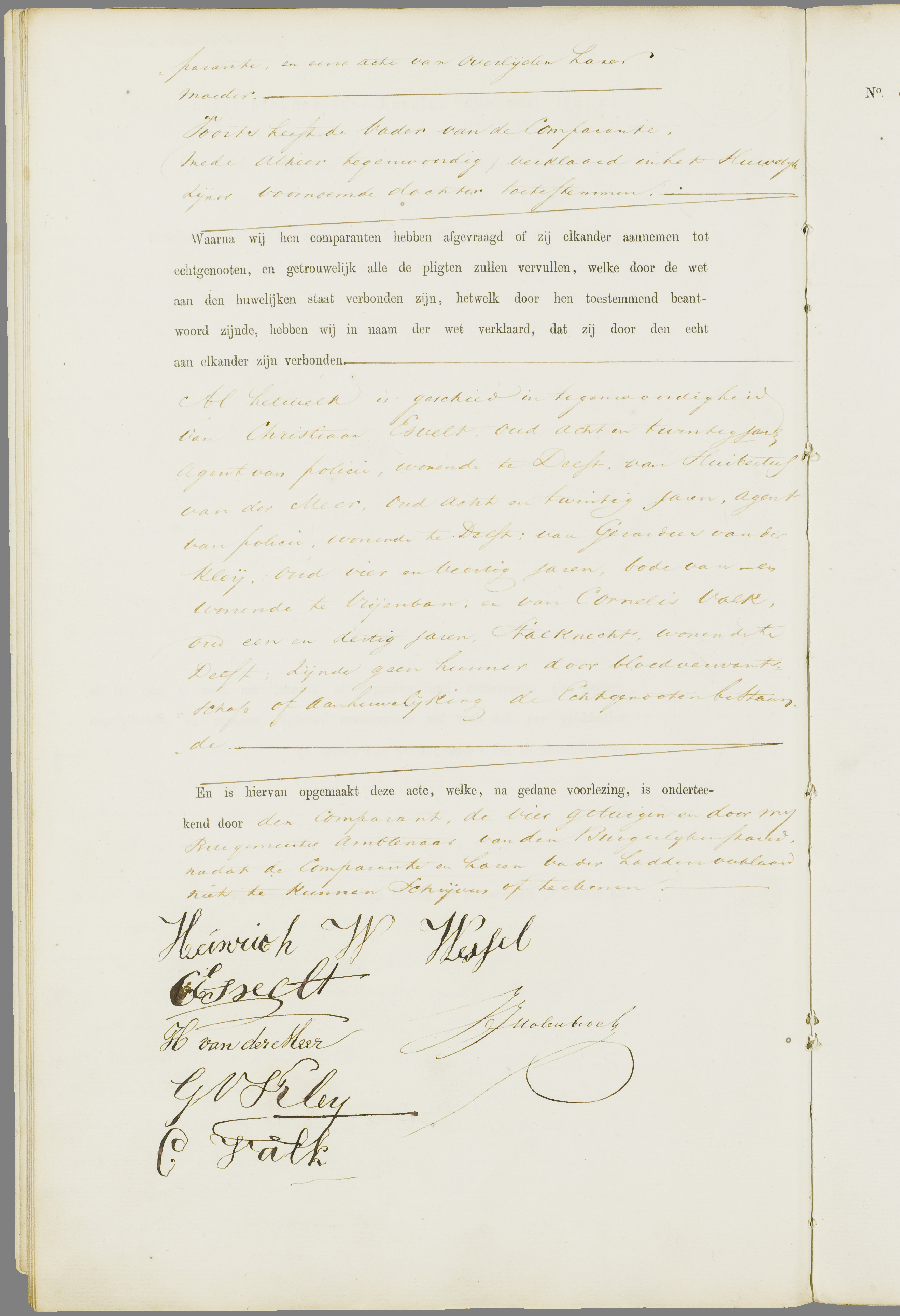 Scan 81 uit het bronpakket: Vrijenban: register van huwelijks- en echtscheidingsakten, 1853–1862