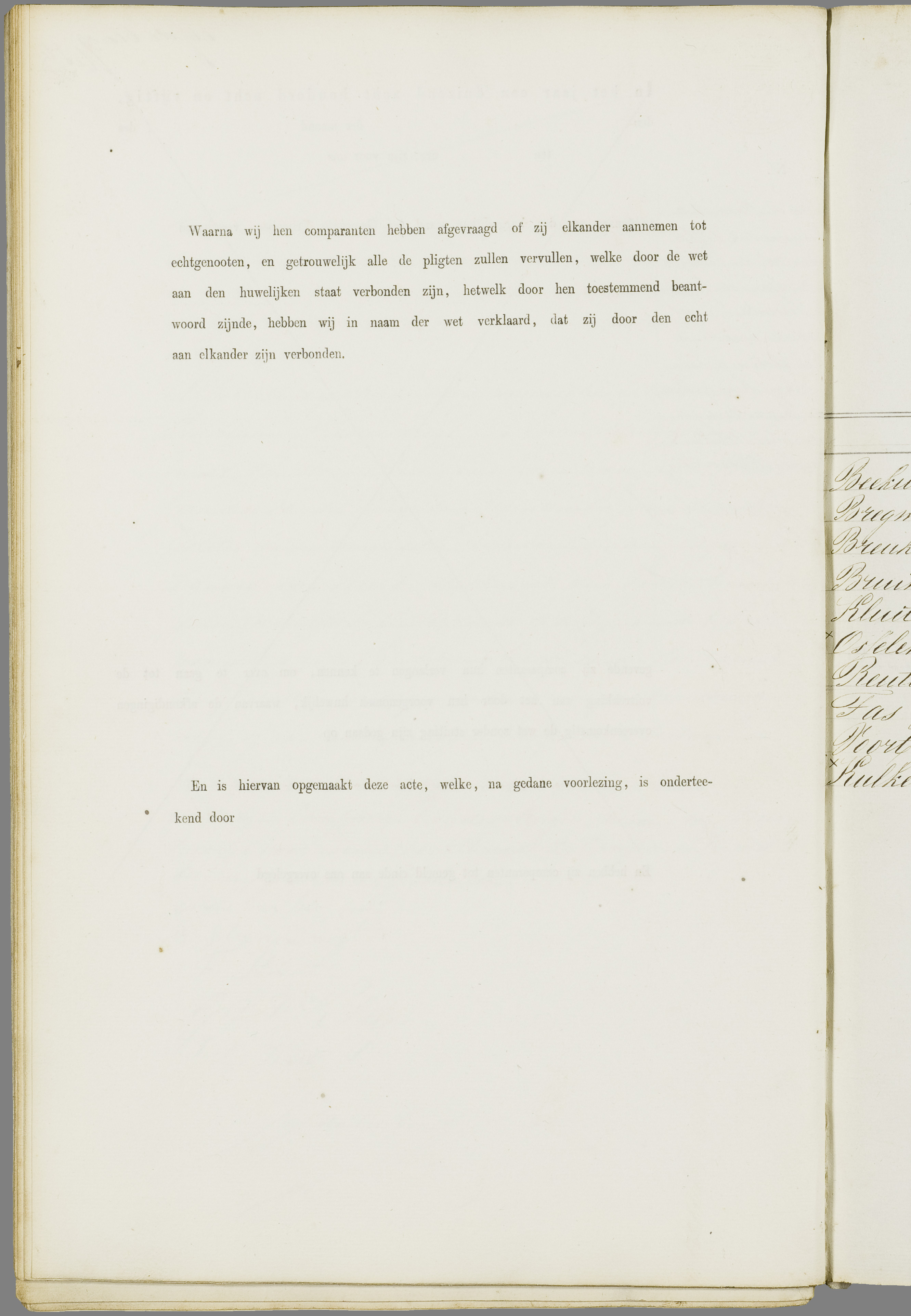 Scan 121 uit het bronpakket: Vrijenban: register van huwelijks- en echtscheidingsakten, 1853–1862