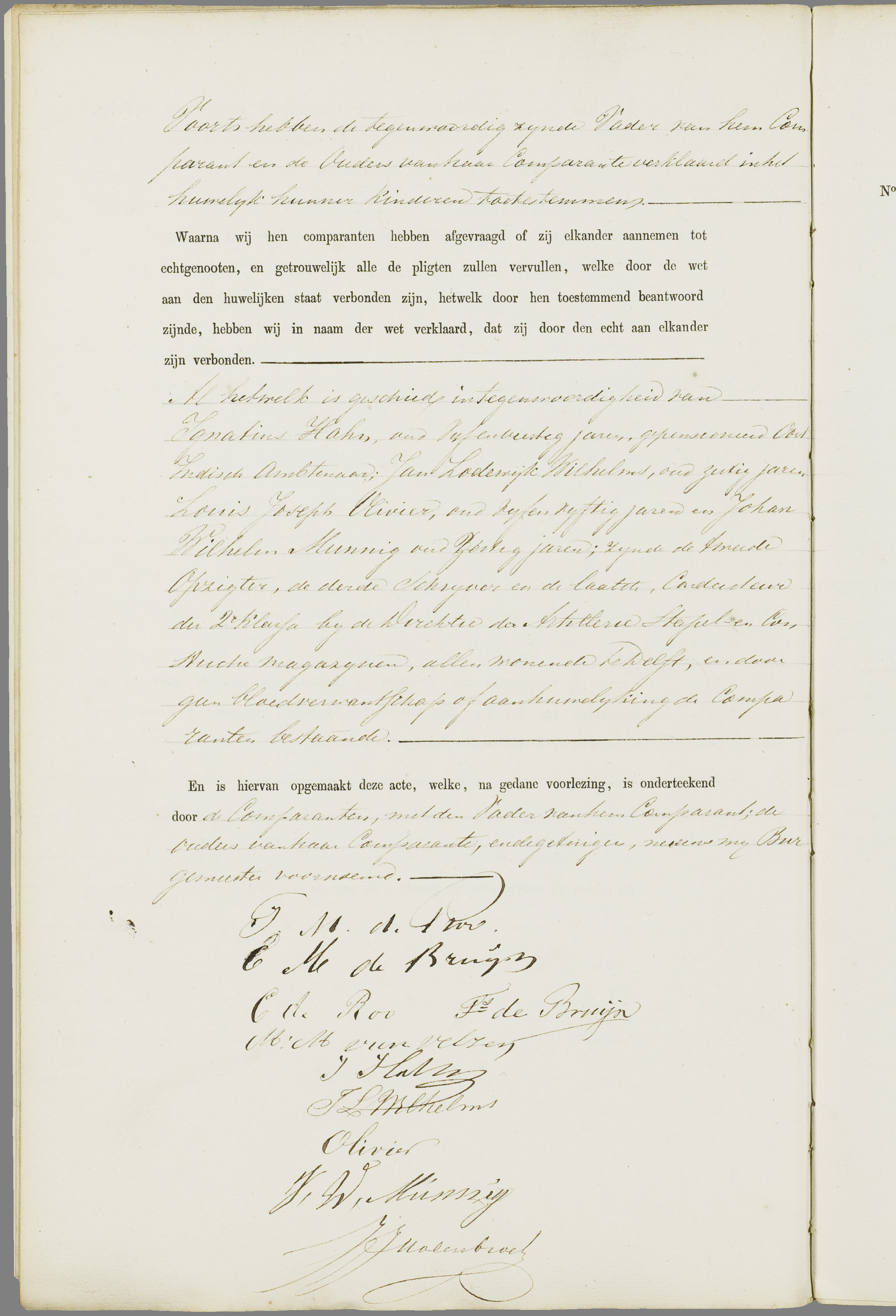 Scan 127 uit het bronpakket: Vrijenban: register van huwelijks- en echtscheidingsakten, 1853–1862