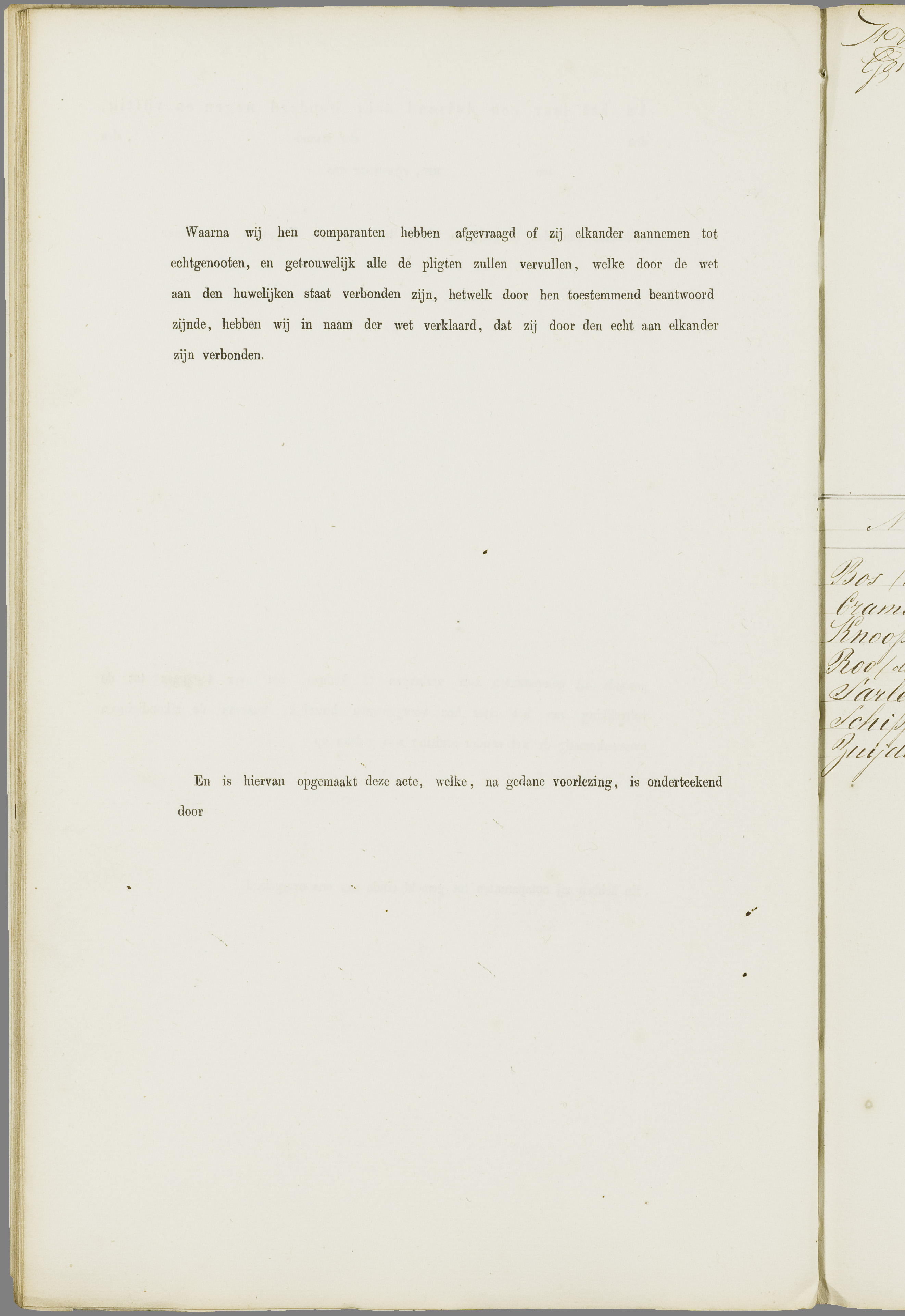 Scan 139 uit het bronpakket: Vrijenban: register van huwelijks- en echtscheidingsakten, 1853–1862