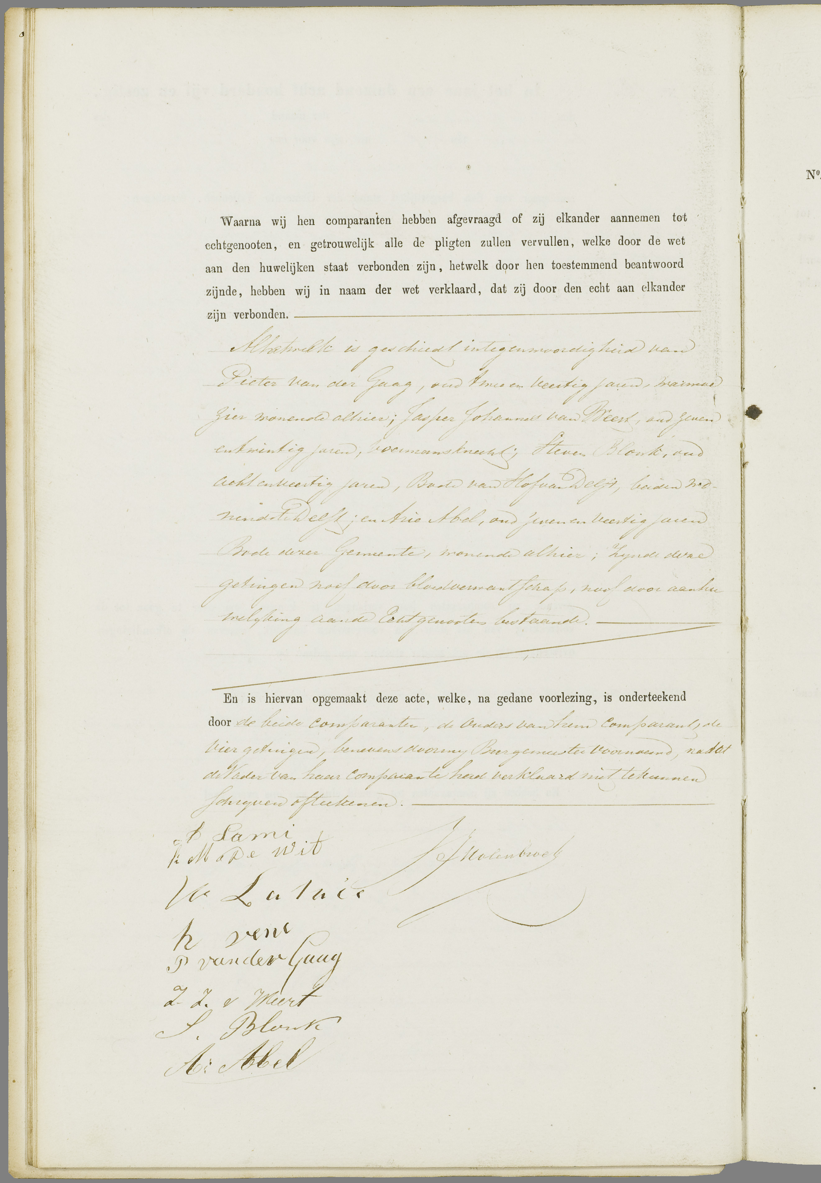 Scan 87 uit het bronpakket: Vrijenban: register van huwelijks- en echtscheidingsakten, 1863–1872