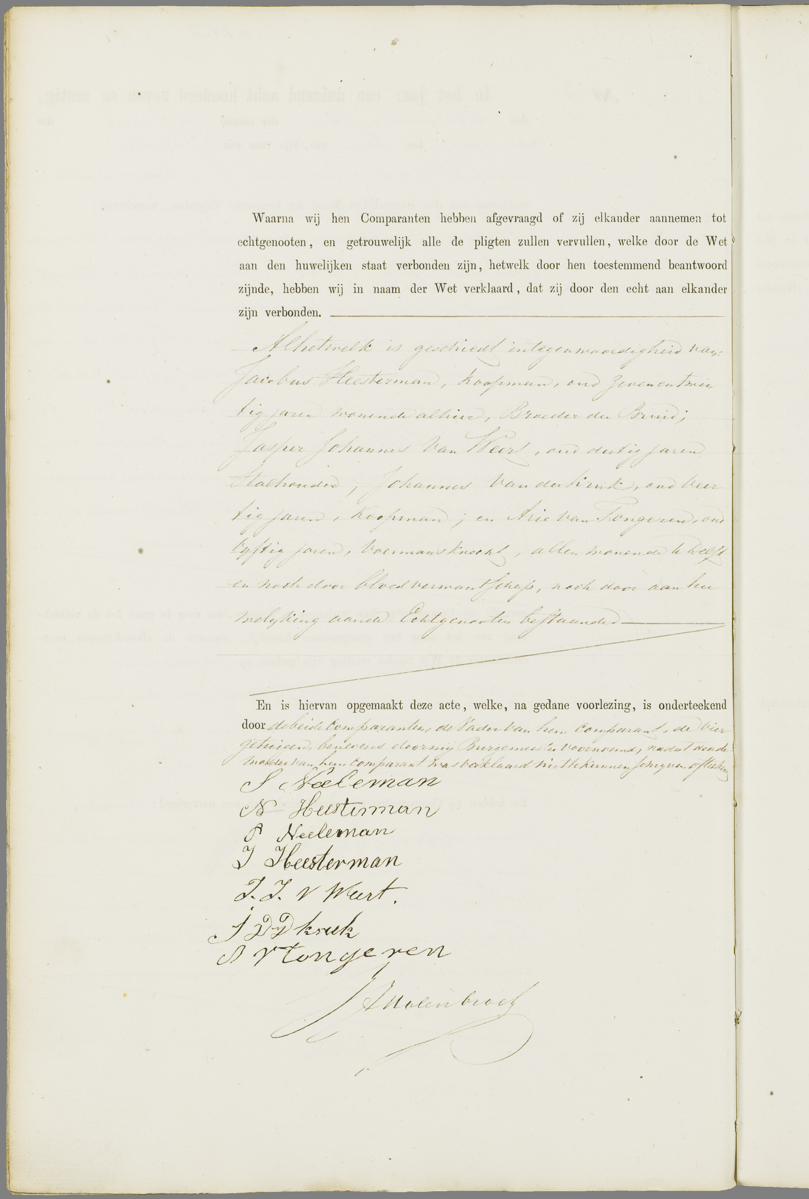 Scan 121 uit het bronpakket: Vrijenban: register van huwelijks- en echtscheidingsakten, 1863–1872