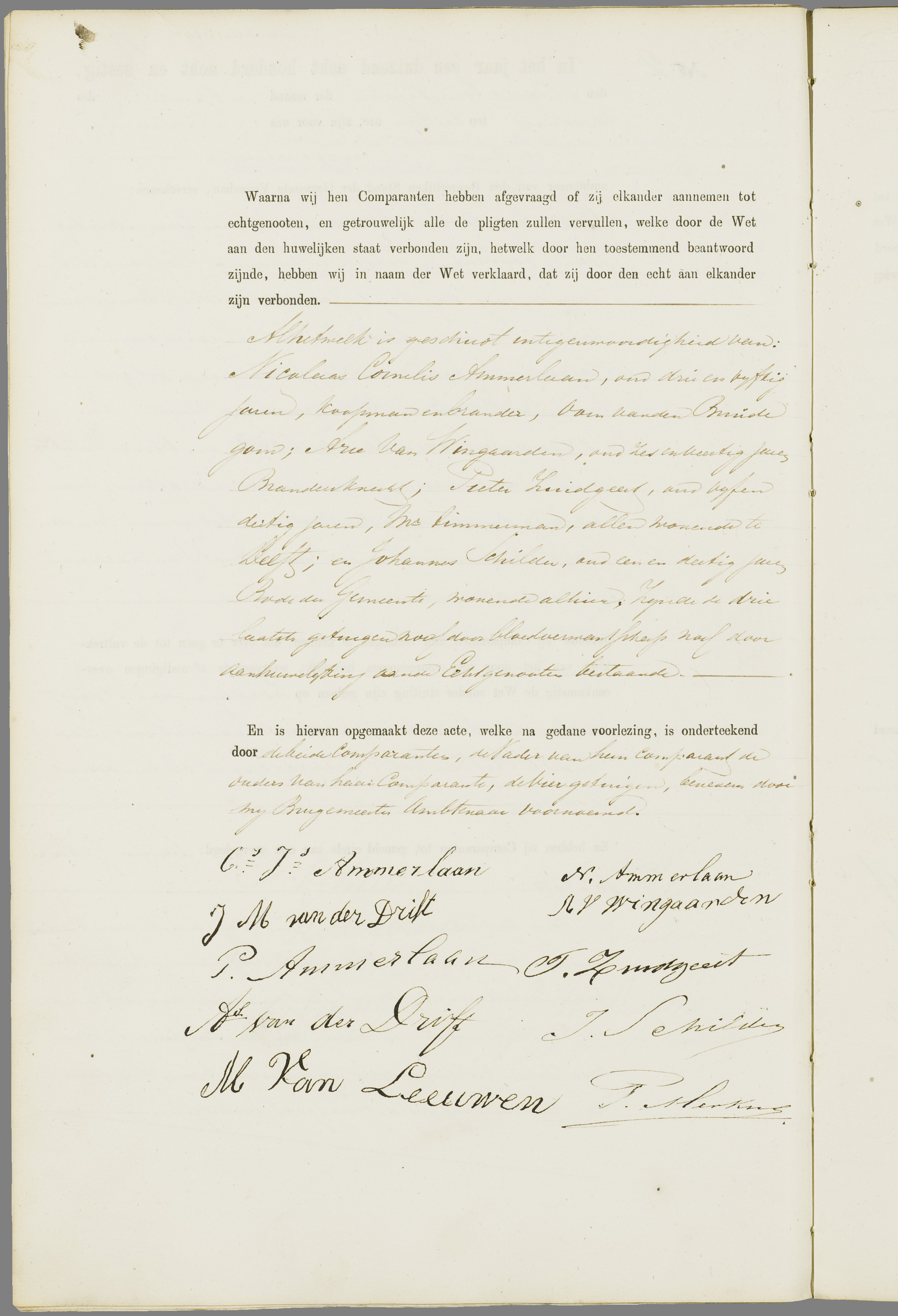 Scan 137 uit het bronpakket: Vrijenban: register van huwelijks- en echtscheidingsakten, 1863–1872
