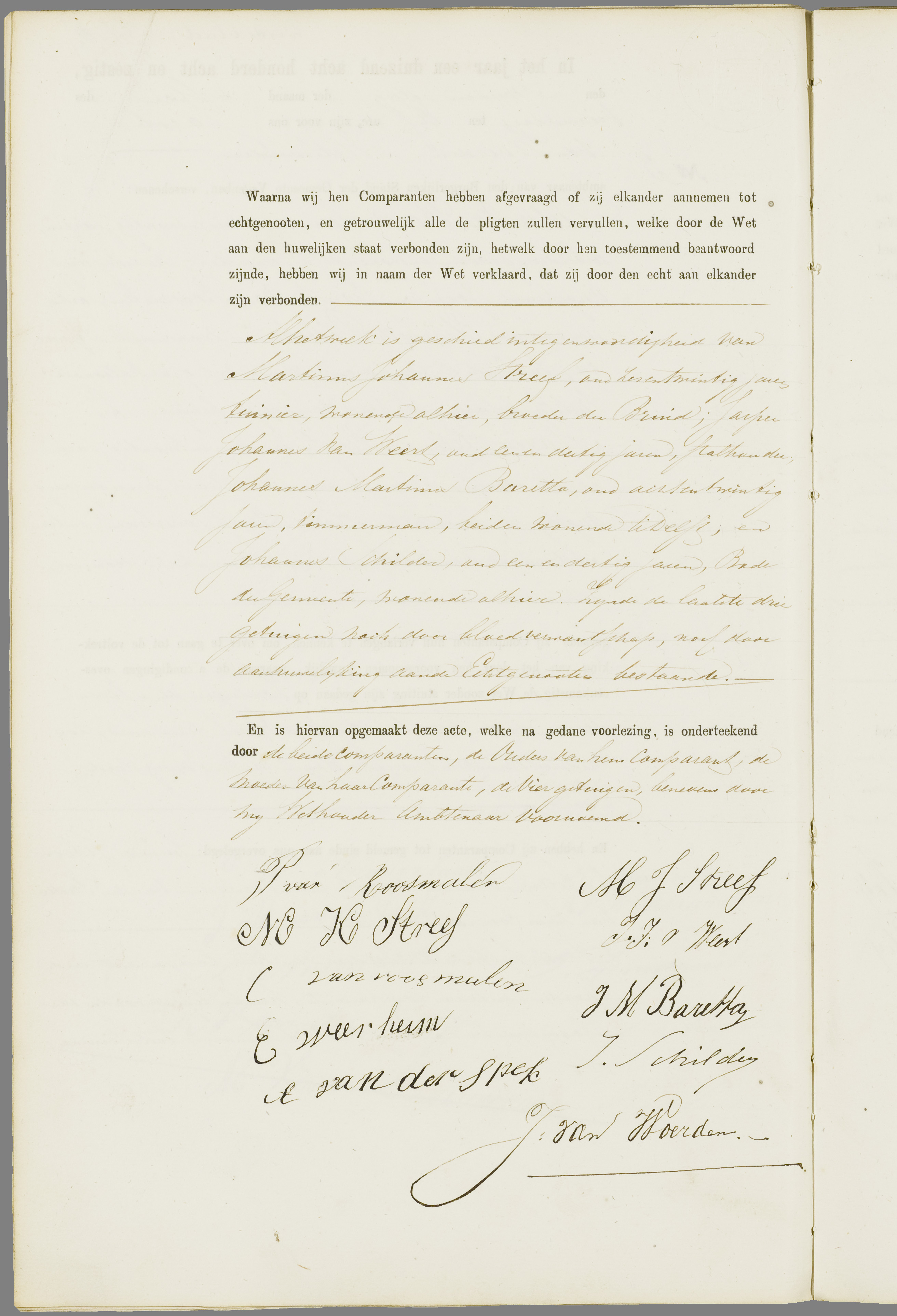 Scan 139 uit het bronpakket: Vrijenban: register van huwelijks- en echtscheidingsakten, 1863–1872