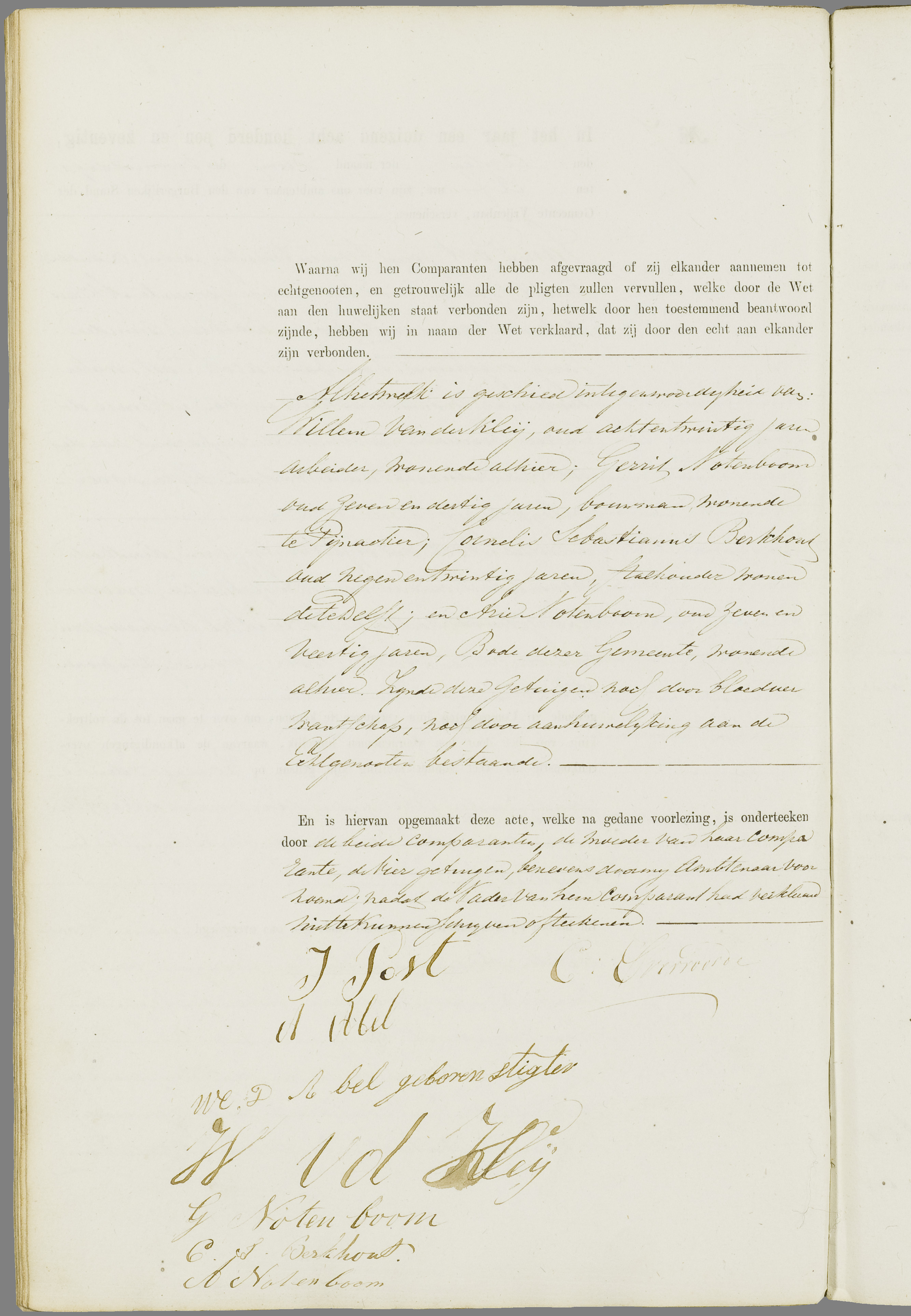 Scan 221 uit het bronpakket: Vrijenban: register van huwelijks- en echtscheidingsakten, 1863–1872