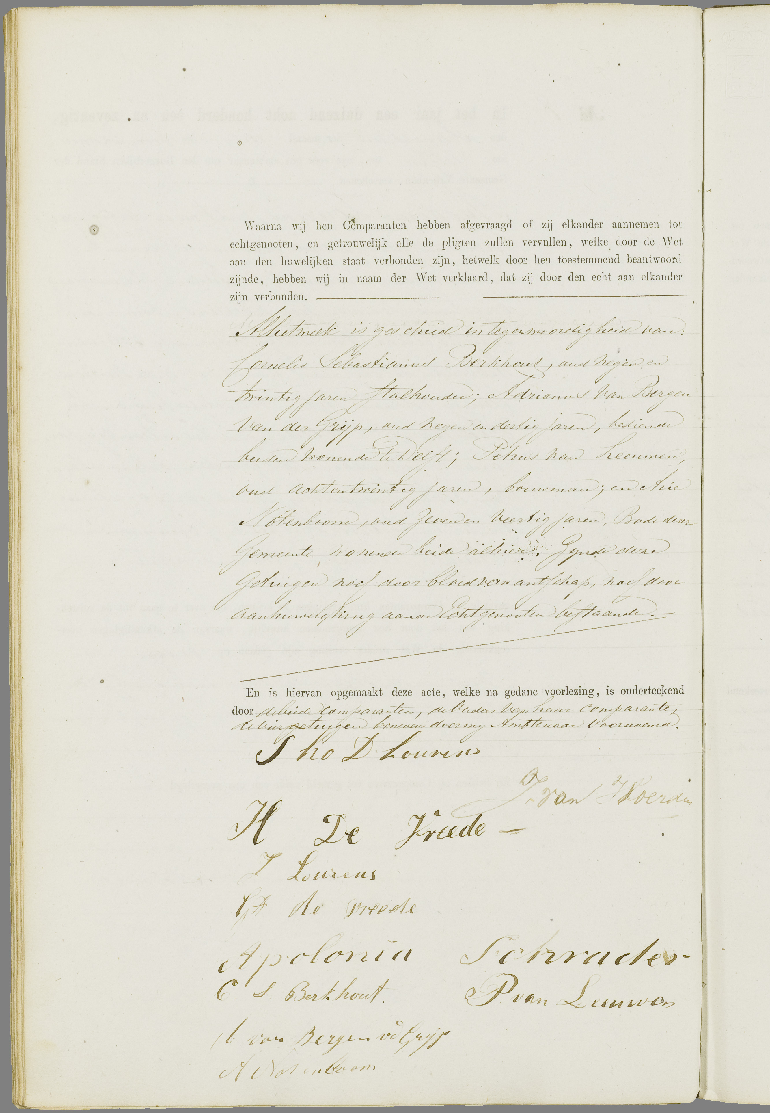 Scan 223 uit het bronpakket: Vrijenban: register van huwelijks- en echtscheidingsakten, 1863–1872