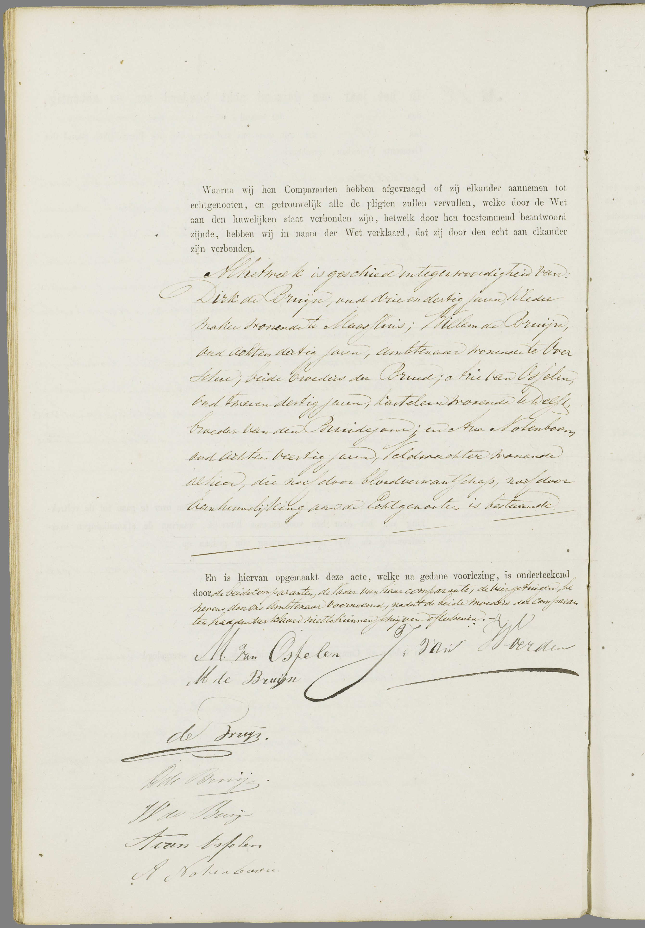 Scan 231 uit het bronpakket: Vrijenban: register van huwelijks- en echtscheidingsakten, 1863–1872