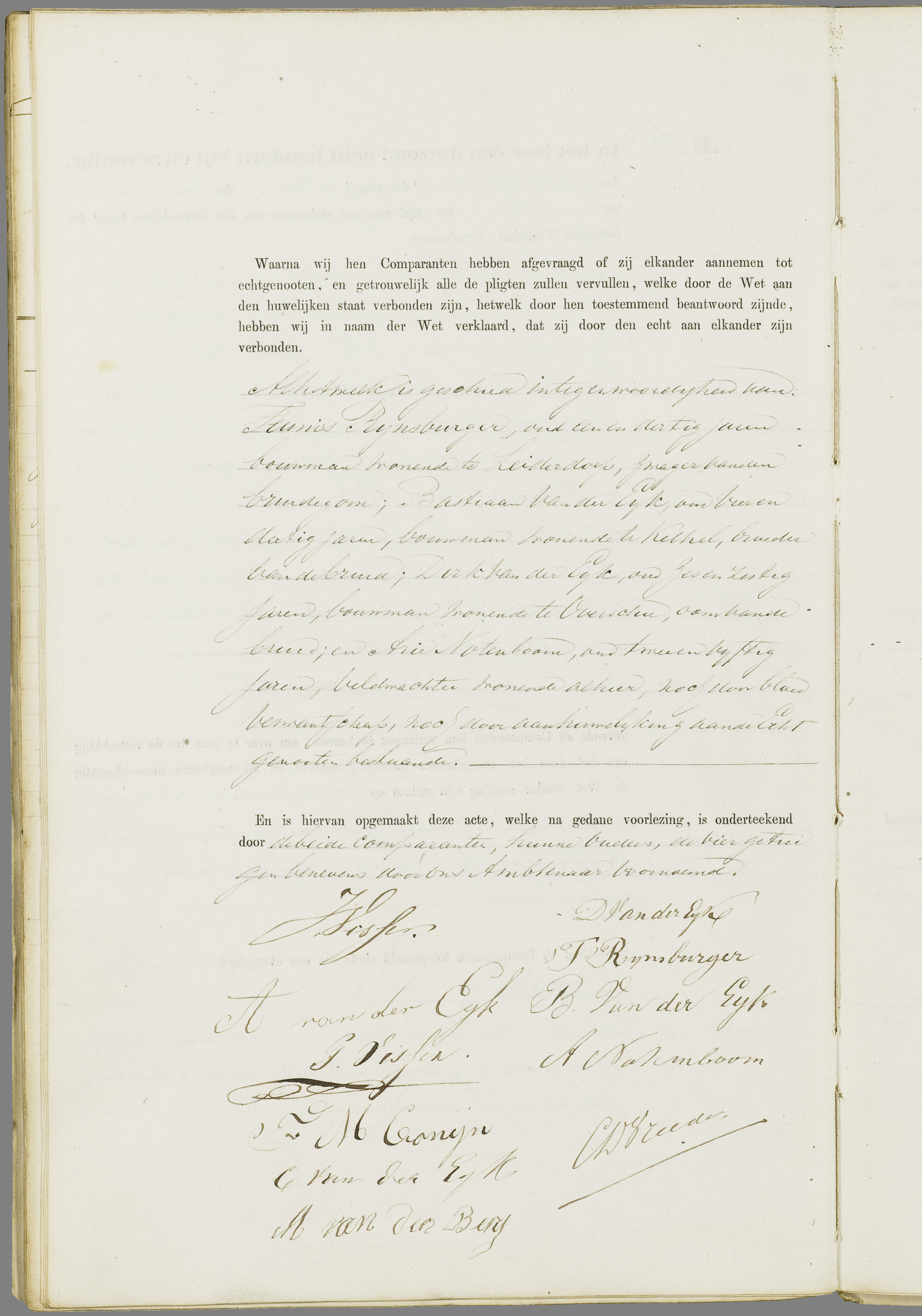 Scan 55 uit het bronpakket: Vrijenban: register van huwelijks- en echtscheidingsakten, 1873–1882