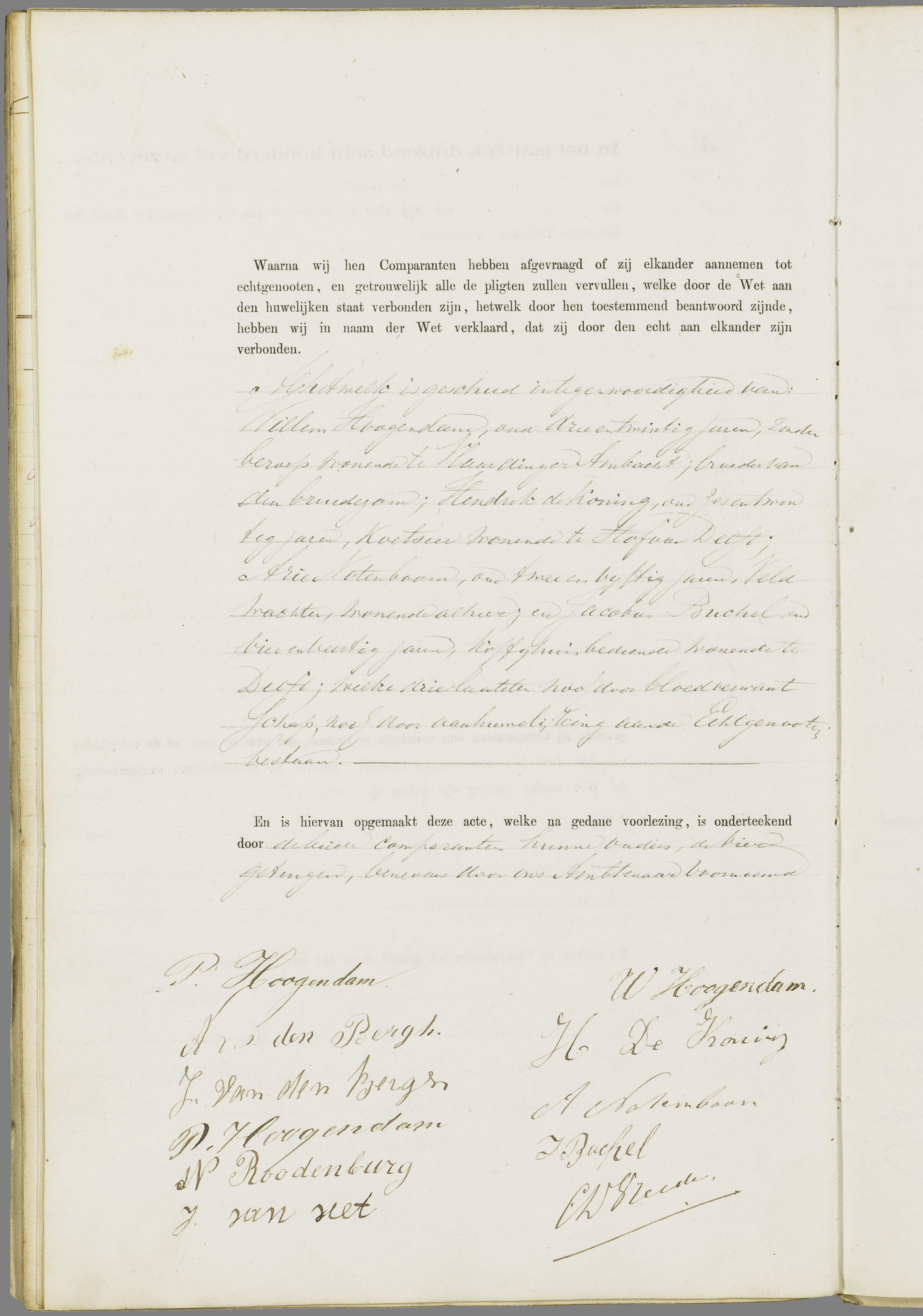 Scan 59 uit het bronpakket: Vrijenban: register van huwelijks- en echtscheidingsakten, 1873–1882