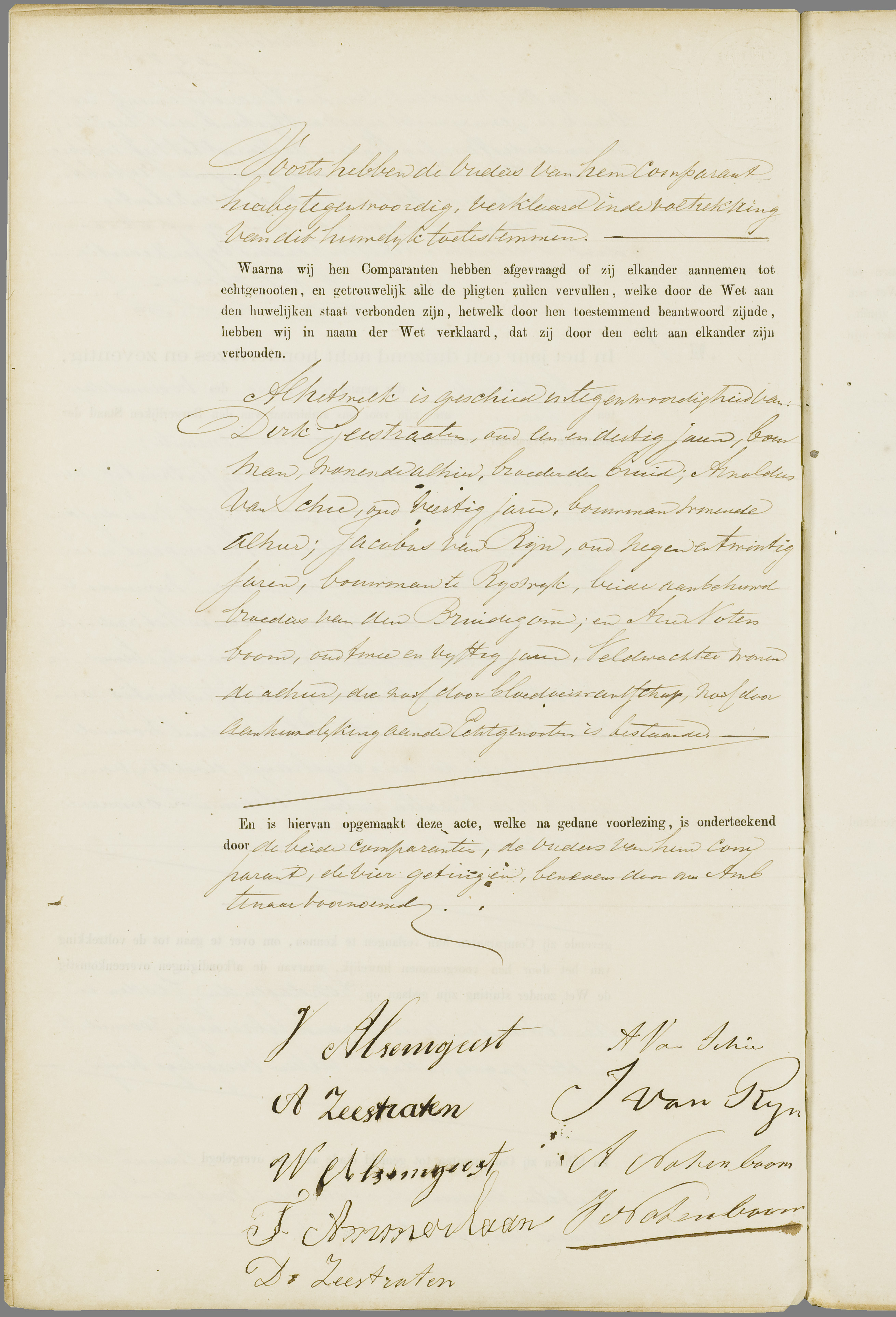 Scan 93 uit het bronpakket: Vrijenban: register van huwelijks- en echtscheidingsakten, 1873–1882