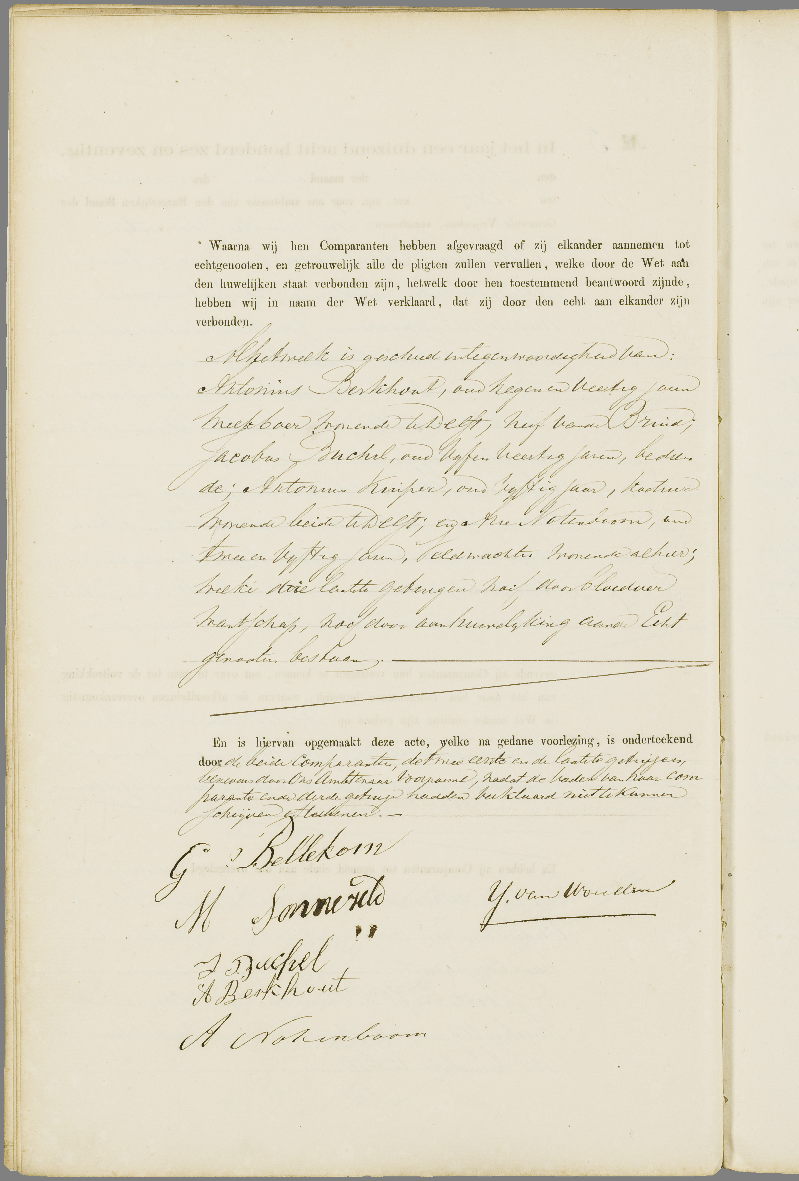 Scan 97 uit het bronpakket: Vrijenban: register van huwelijks- en echtscheidingsakten, 1873–1882