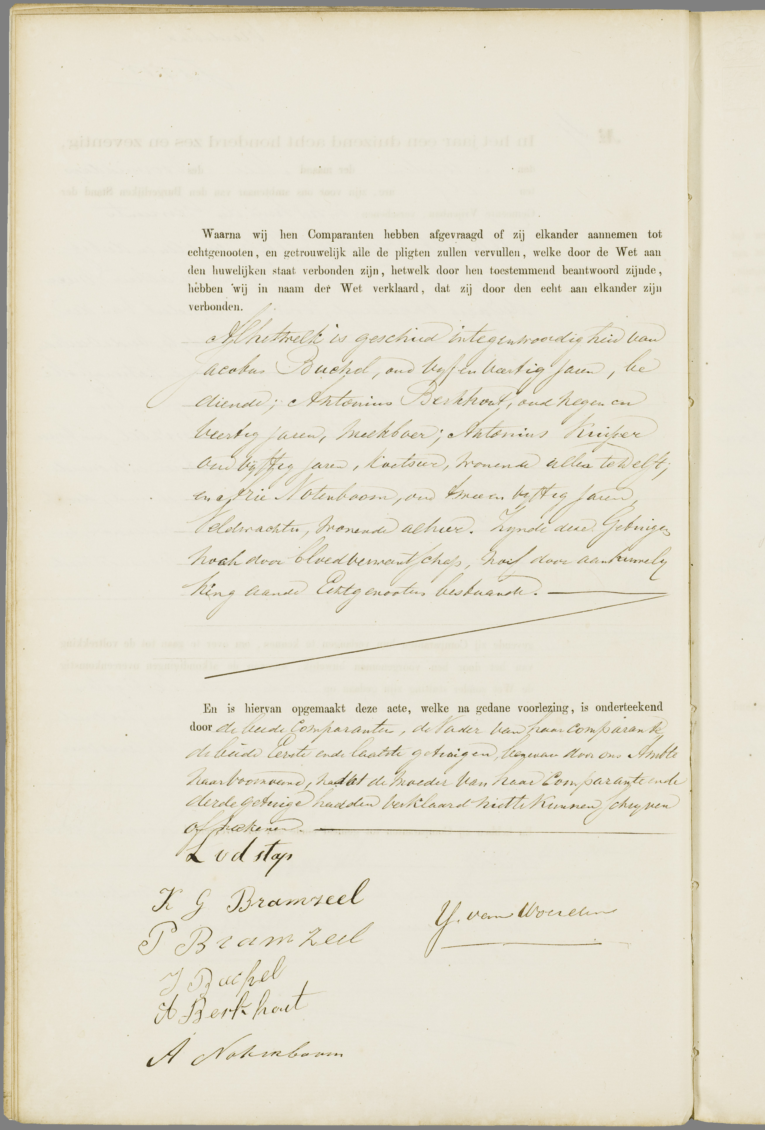 Scan 99 uit het bronpakket: Vrijenban: register van huwelijks- en echtscheidingsakten, 1873–1882
