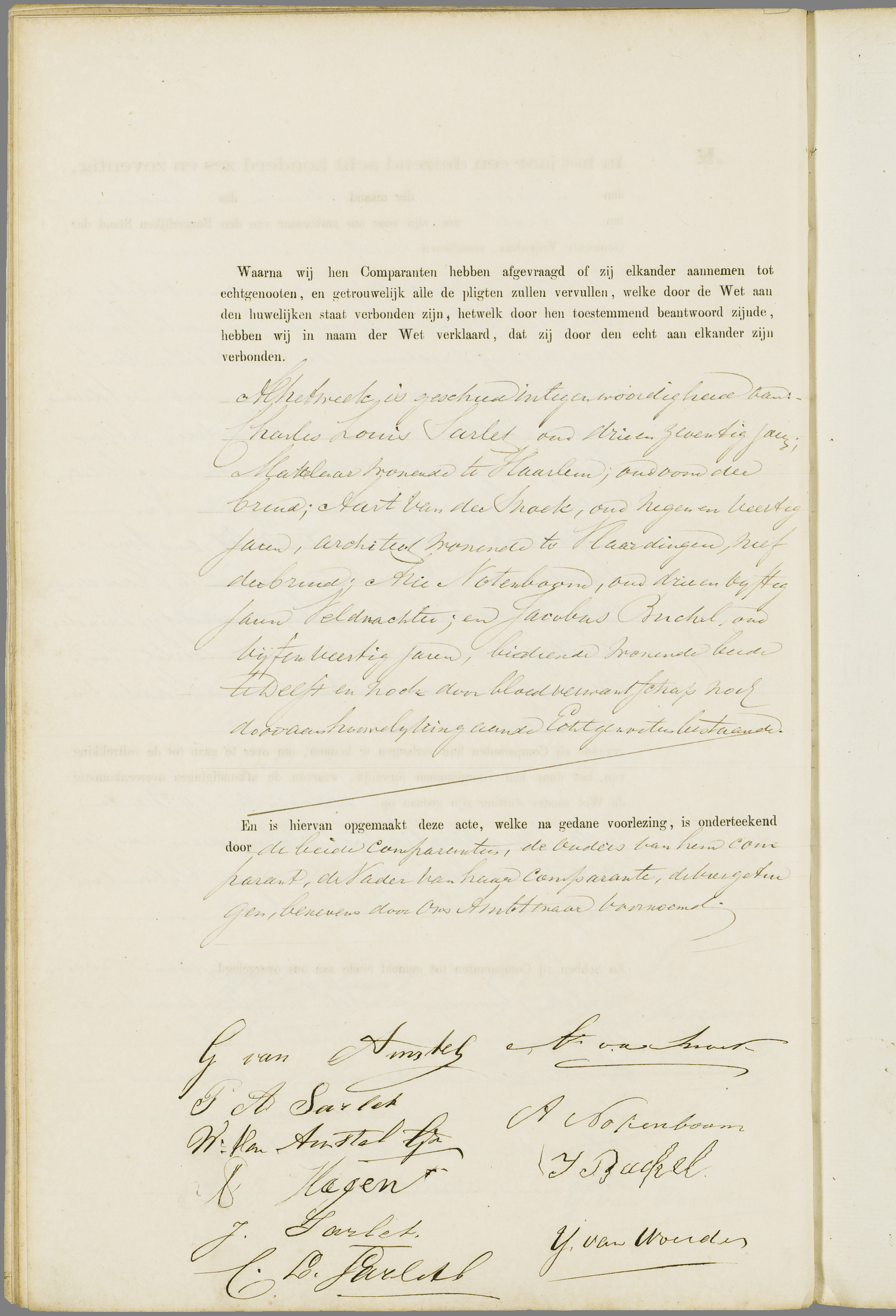 Scan 107 uit het bronpakket: Vrijenban: register van huwelijks- en echtscheidingsakten, 1873–1882