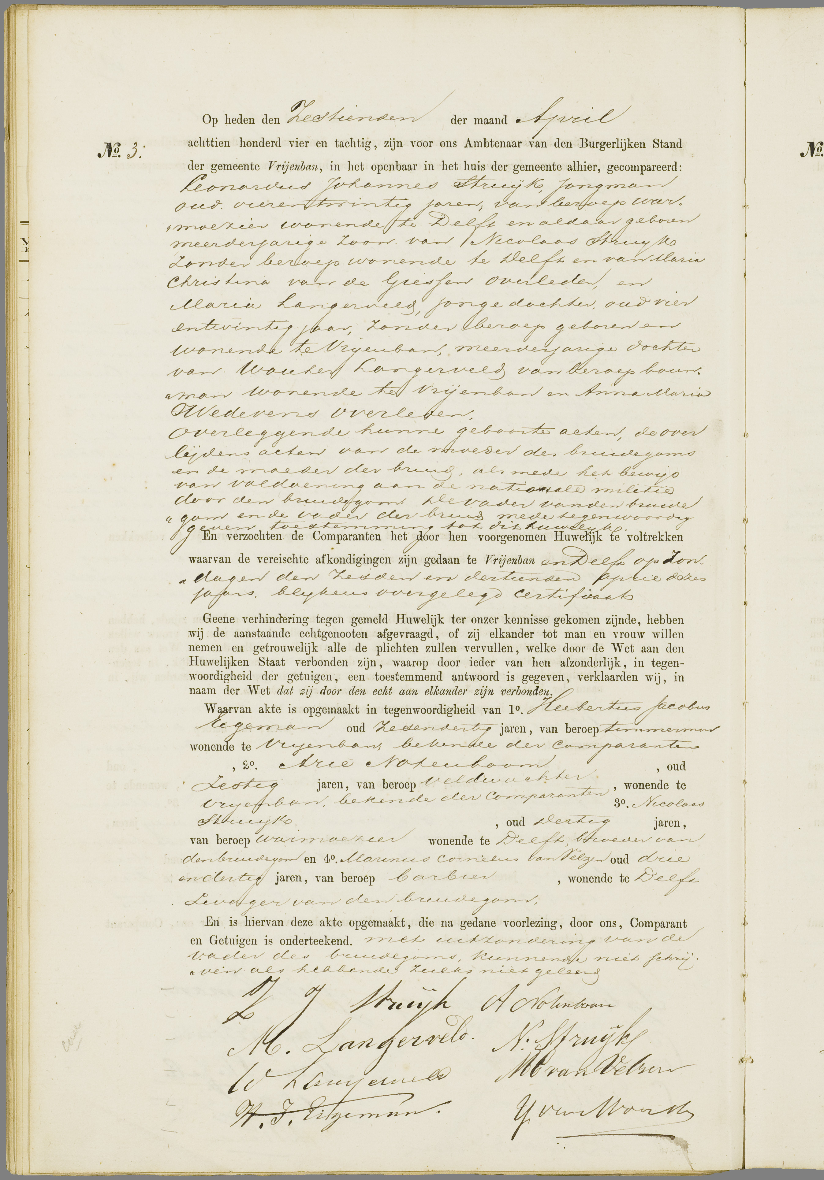 Scan 25 uit het bronpakket: Vrijenban: huwelijk en echtscheiding 1883–1892