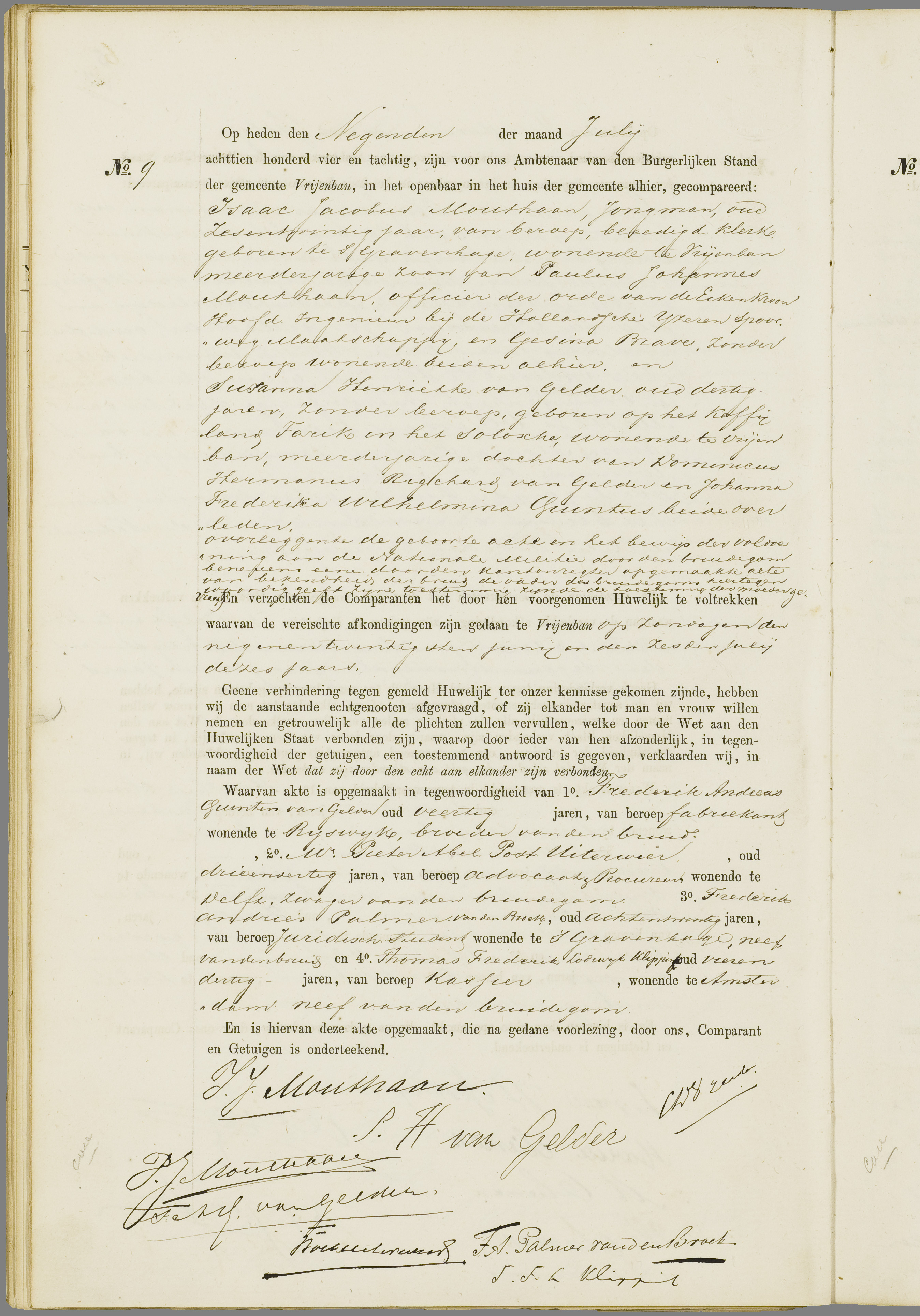 Scan 31 uit het bronpakket: Vrijenban: huwelijk en echtscheiding 1883–1892