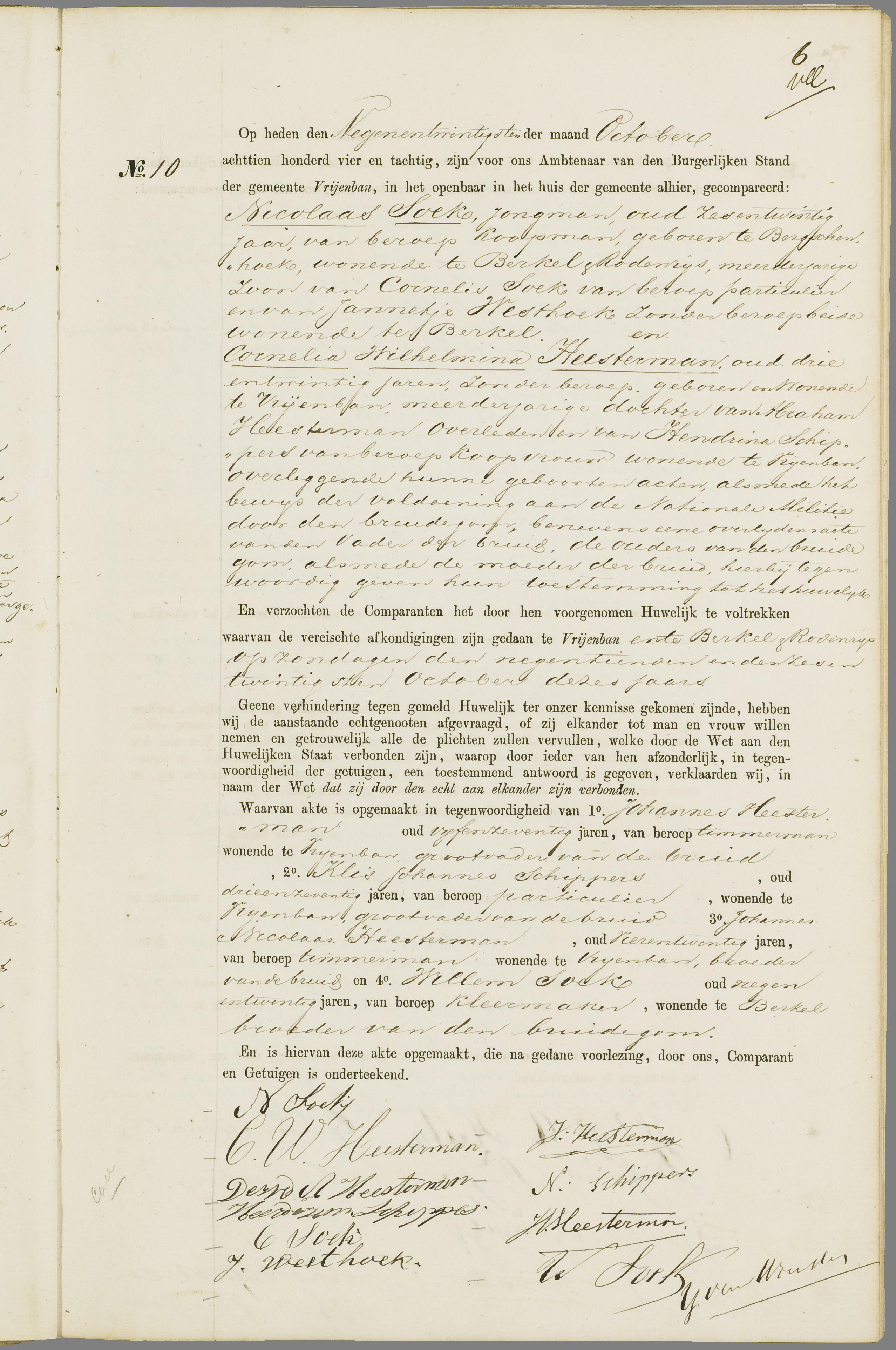 Scan 32 uit het bronpakket: Vrijenban: huwelijk en echtscheiding 1883–1892