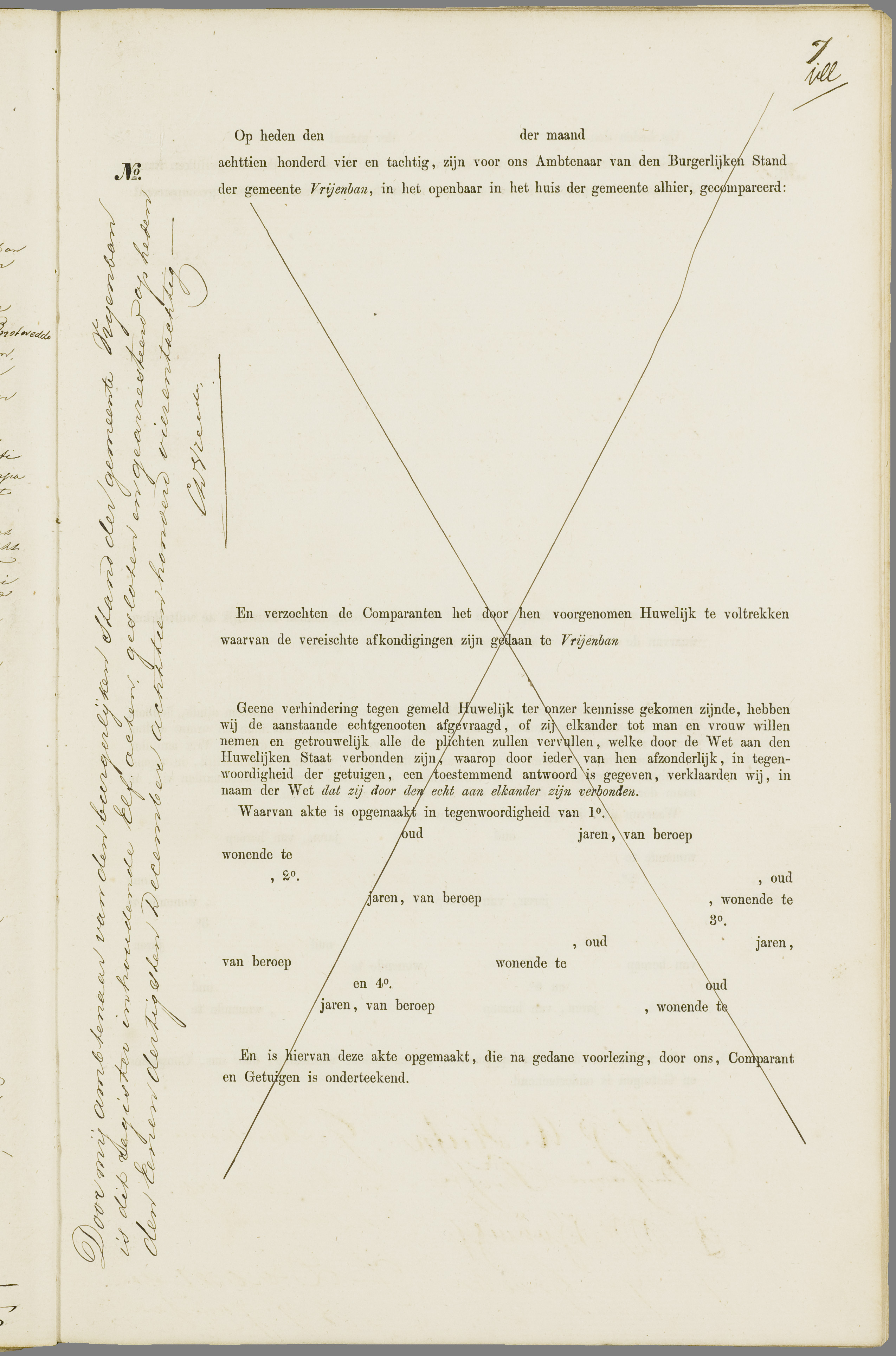 Scan 34 uit het bronpakket: Vrijenban: huwelijk en echtscheiding 1883–1892