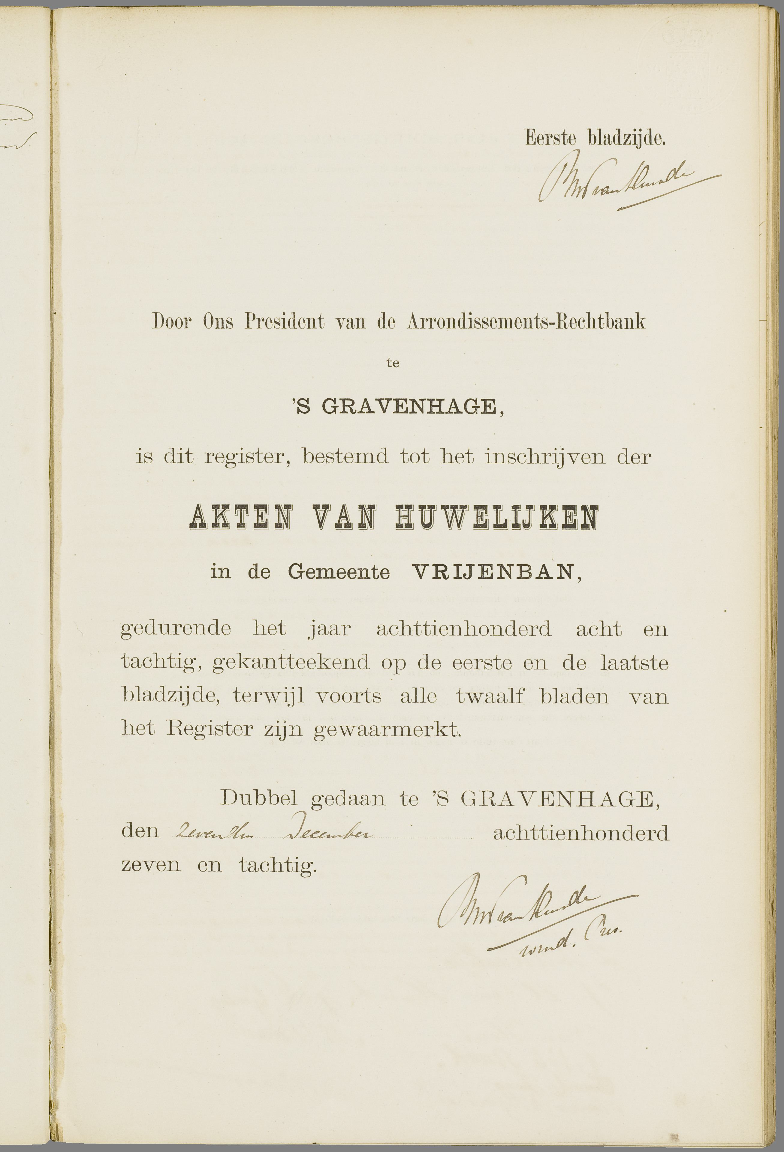 Scan 82 uit het bronpakket: Vrijenban: huwelijk en echtscheiding 1883–1892