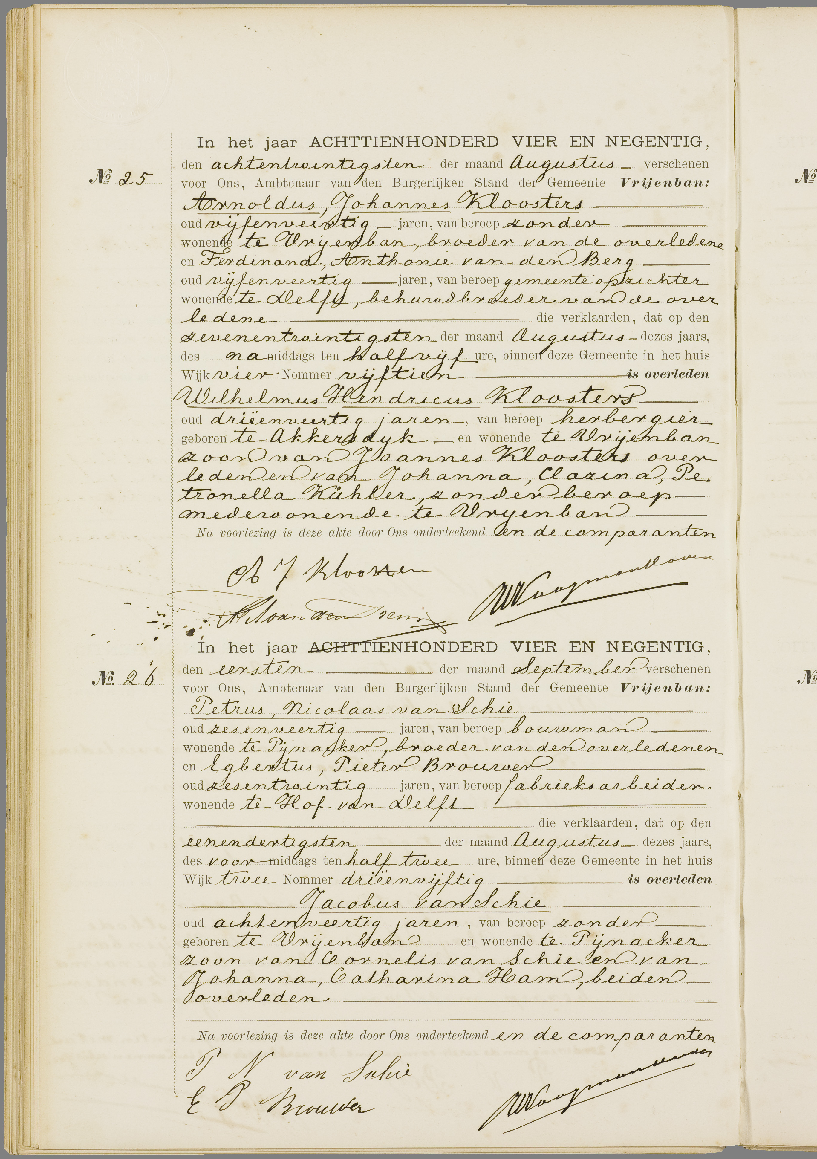 Scan 41 uit het bronpakket: Vrijenban: overlijdensakten 1893–1902
