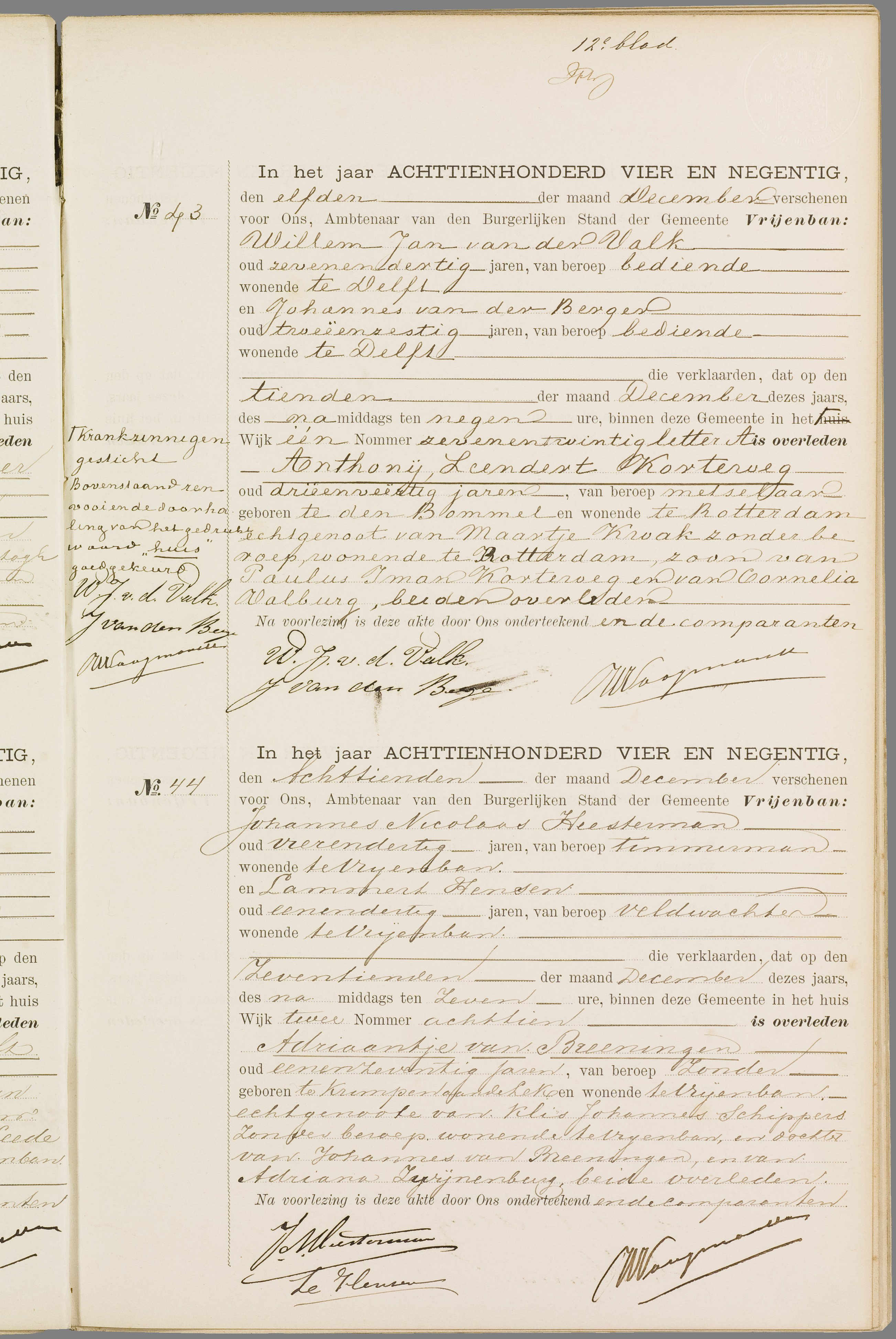 Scan 50 uit het bronpakket: Vrijenban: overlijdensakten 1893–1902