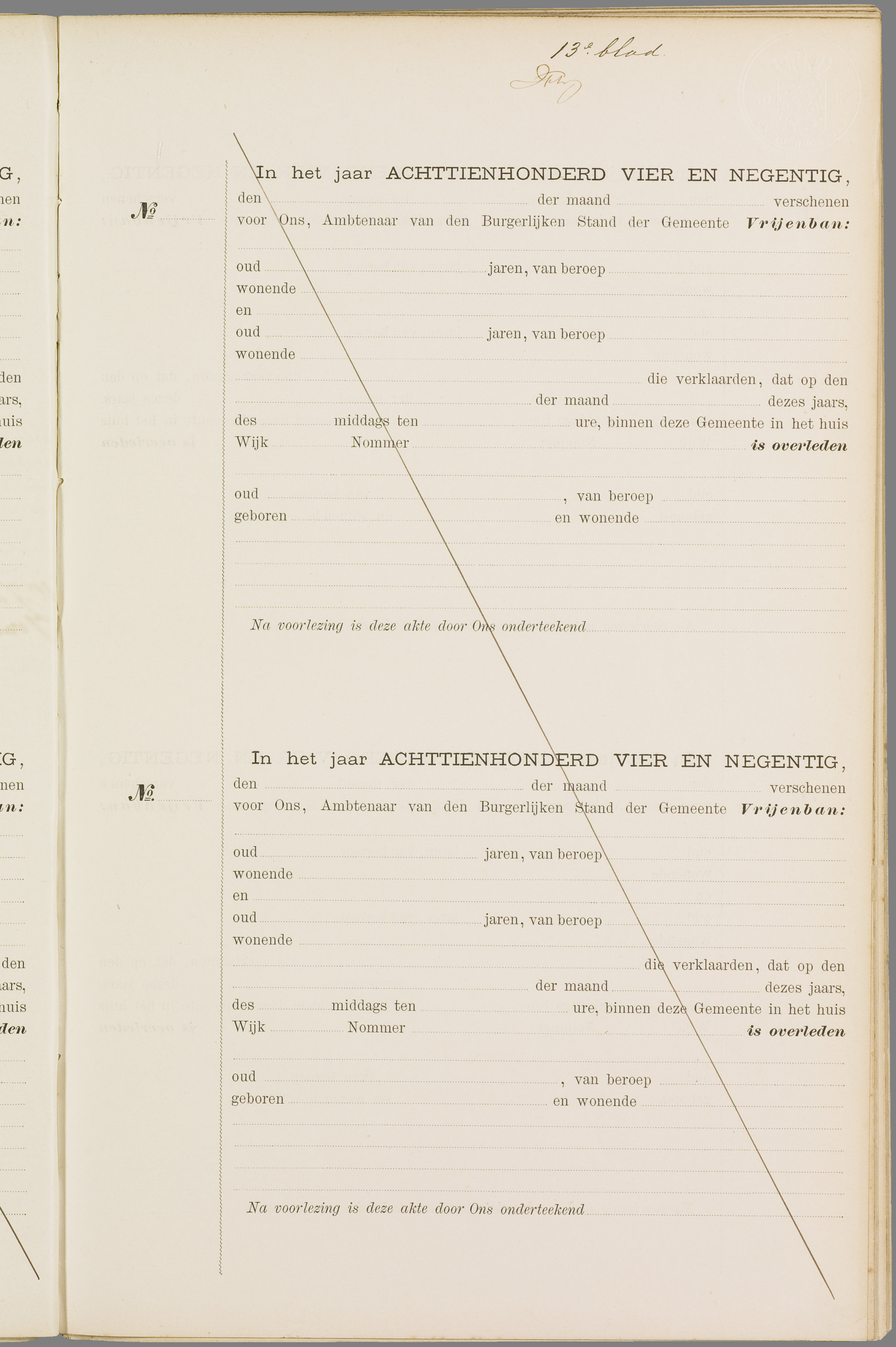 Scan 52 uit het bronpakket: Vrijenban: overlijdensakten 1893–1902