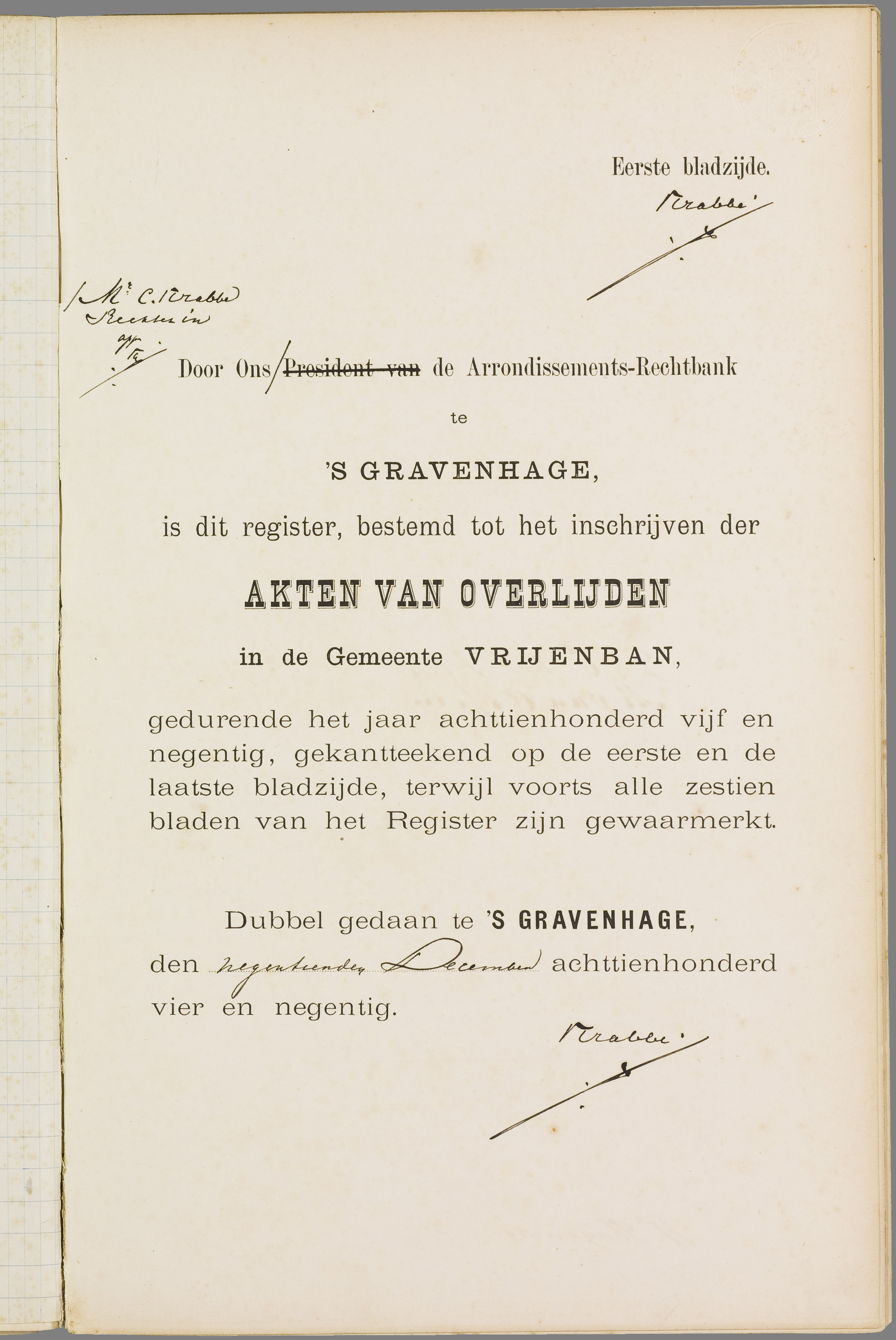 Scan 58 uit het bronpakket: Vrijenban: overlijdensakten 1893–1902