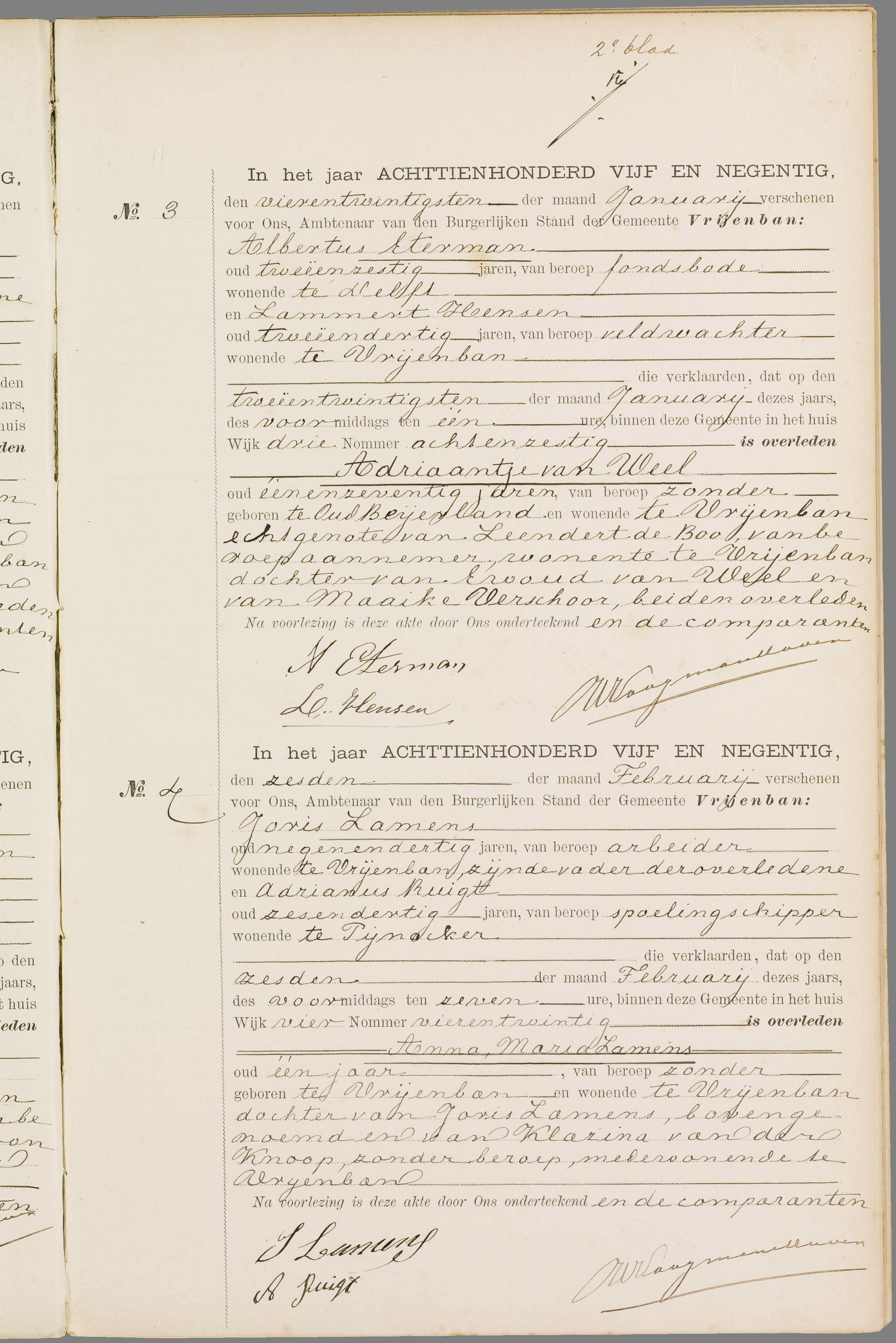 Scan 60 uit het bronpakket: Vrijenban: overlijdensakten 1893–1902