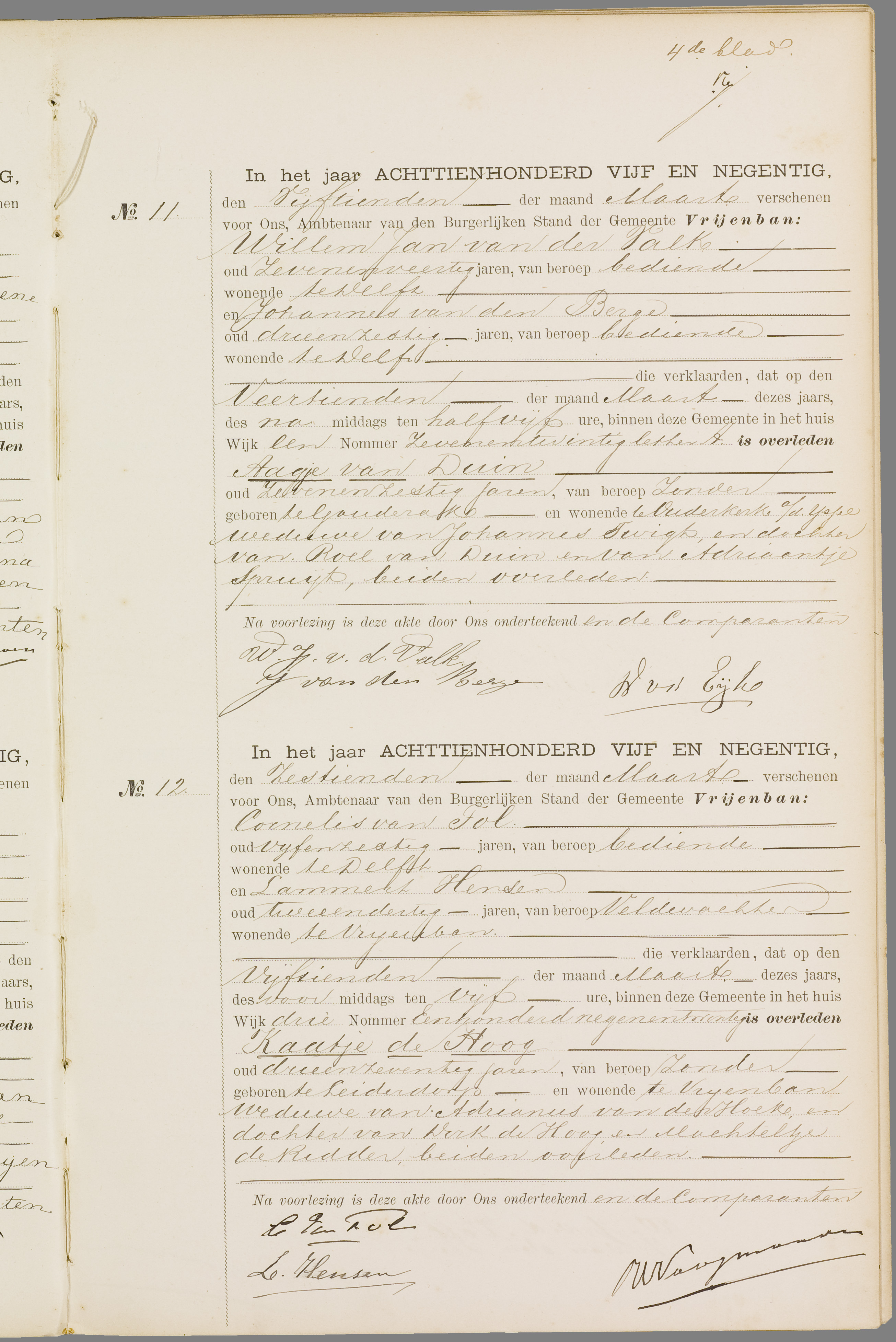 Scan 64 uit het bronpakket: Vrijenban: overlijdensakten 1893–1902