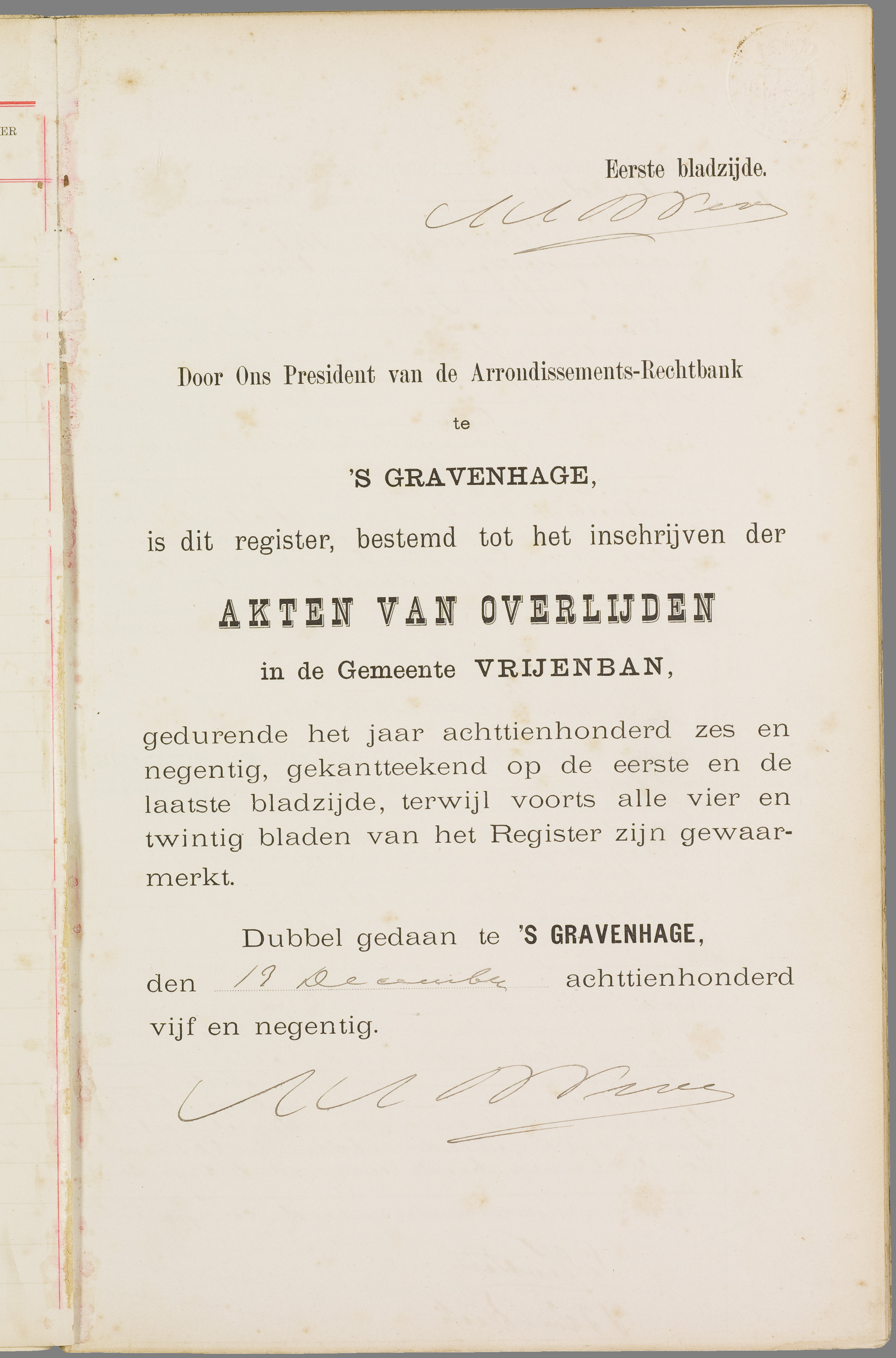 Scan 104 uit het bronpakket: Vrijenban: overlijdensakten 1893–1902