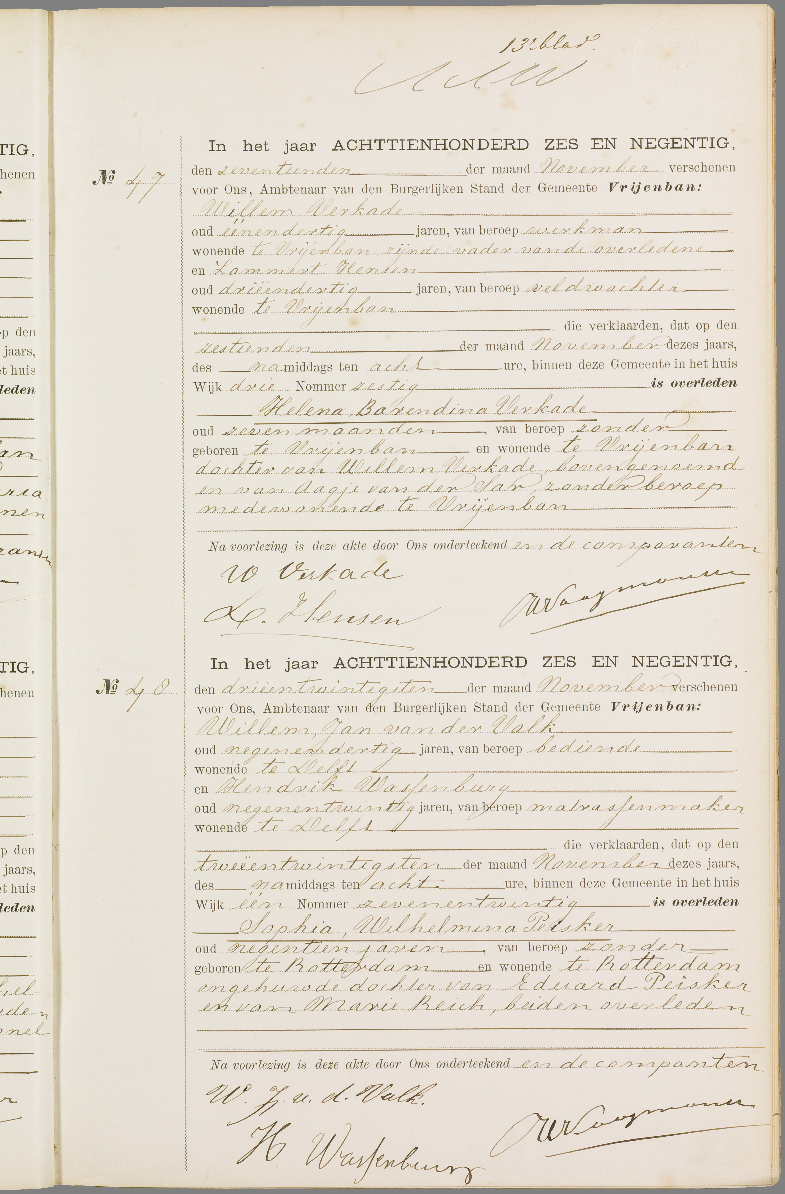 Scan 128 uit het bronpakket: Vrijenban: overlijdensakten 1893–1902