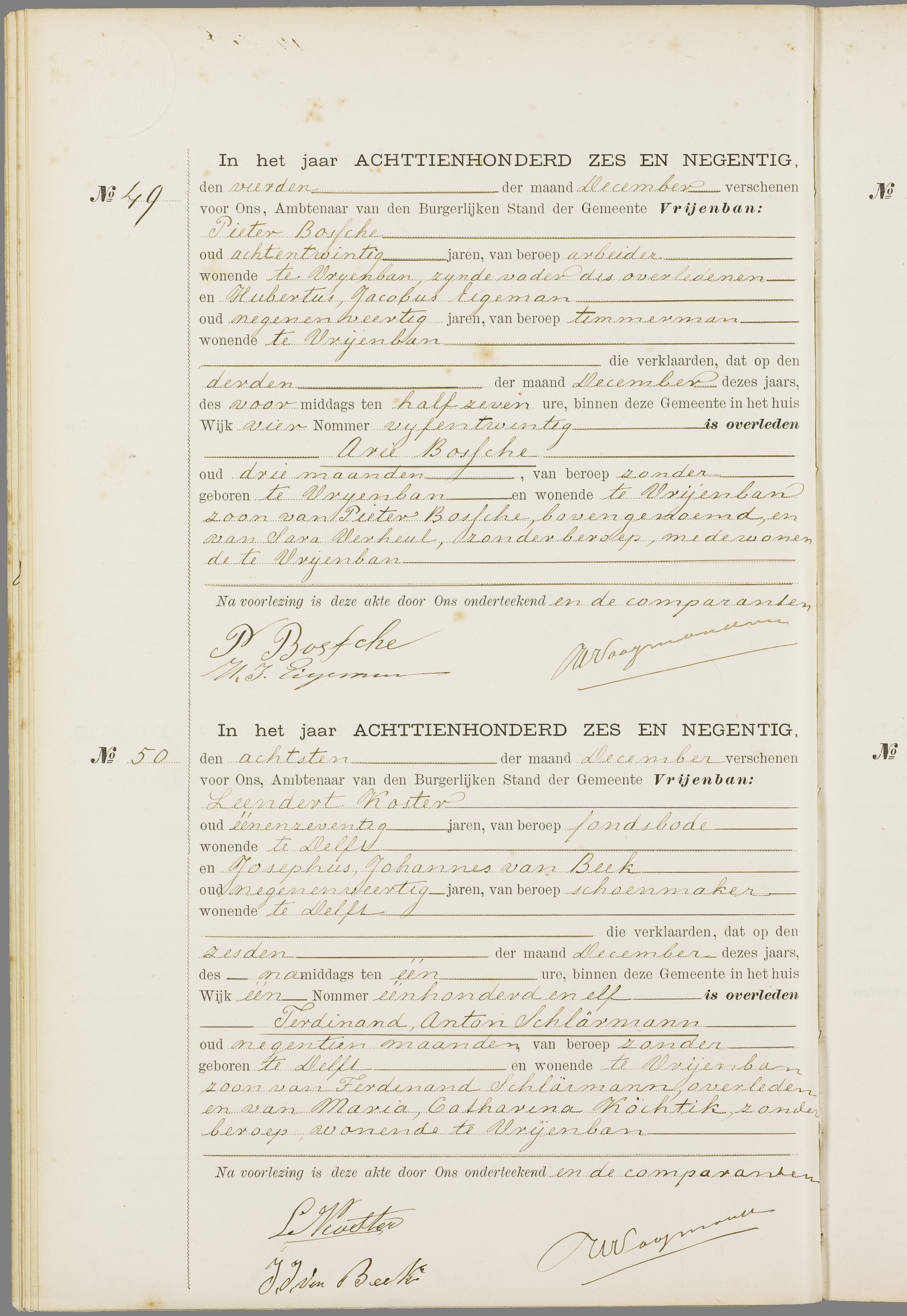 Scan 129 uit het bronpakket: Vrijenban: overlijdensakten 1893–1902