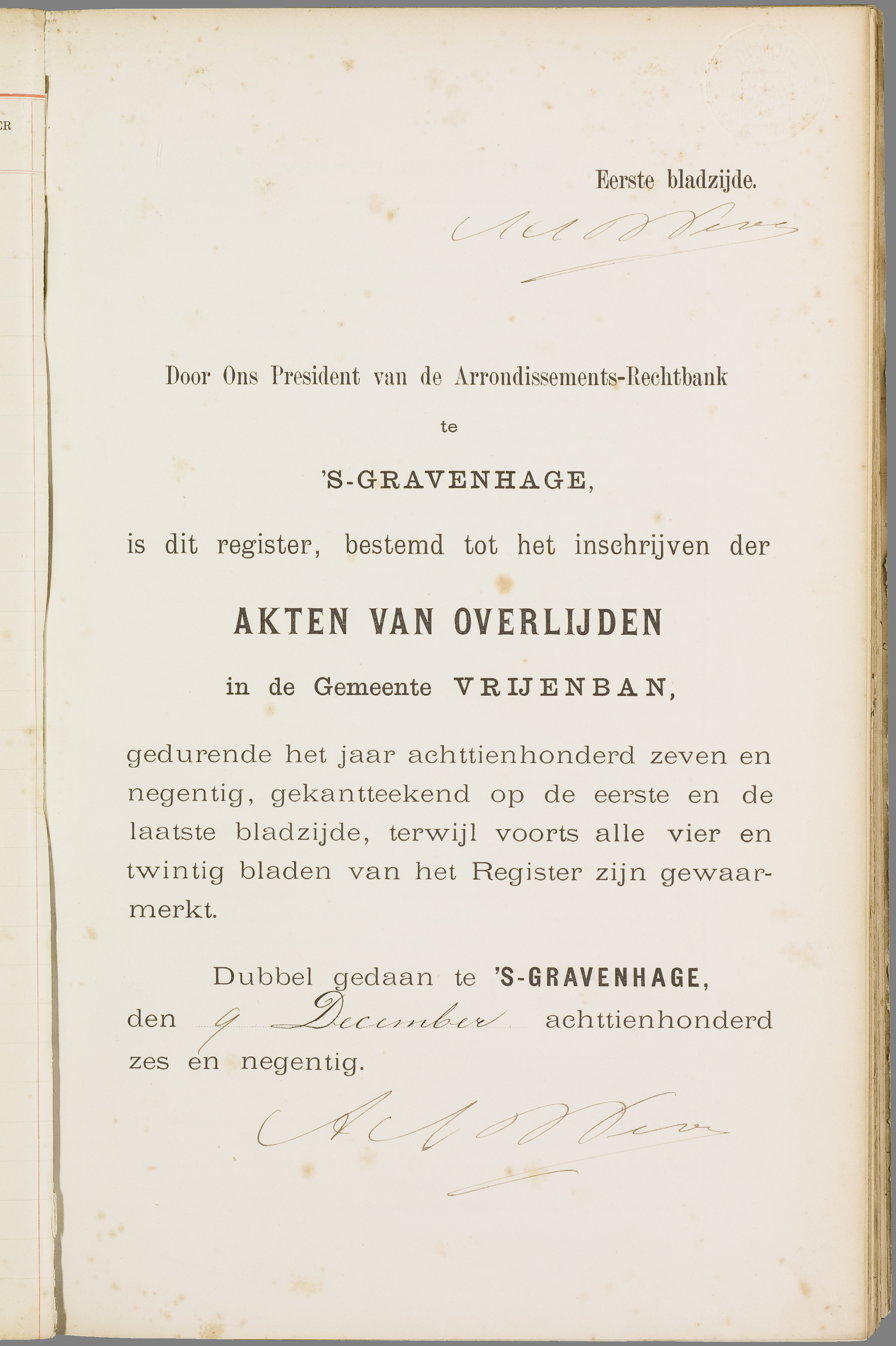 Scan 138 uit het bronpakket: Vrijenban: overlijdensakten 1893–1902