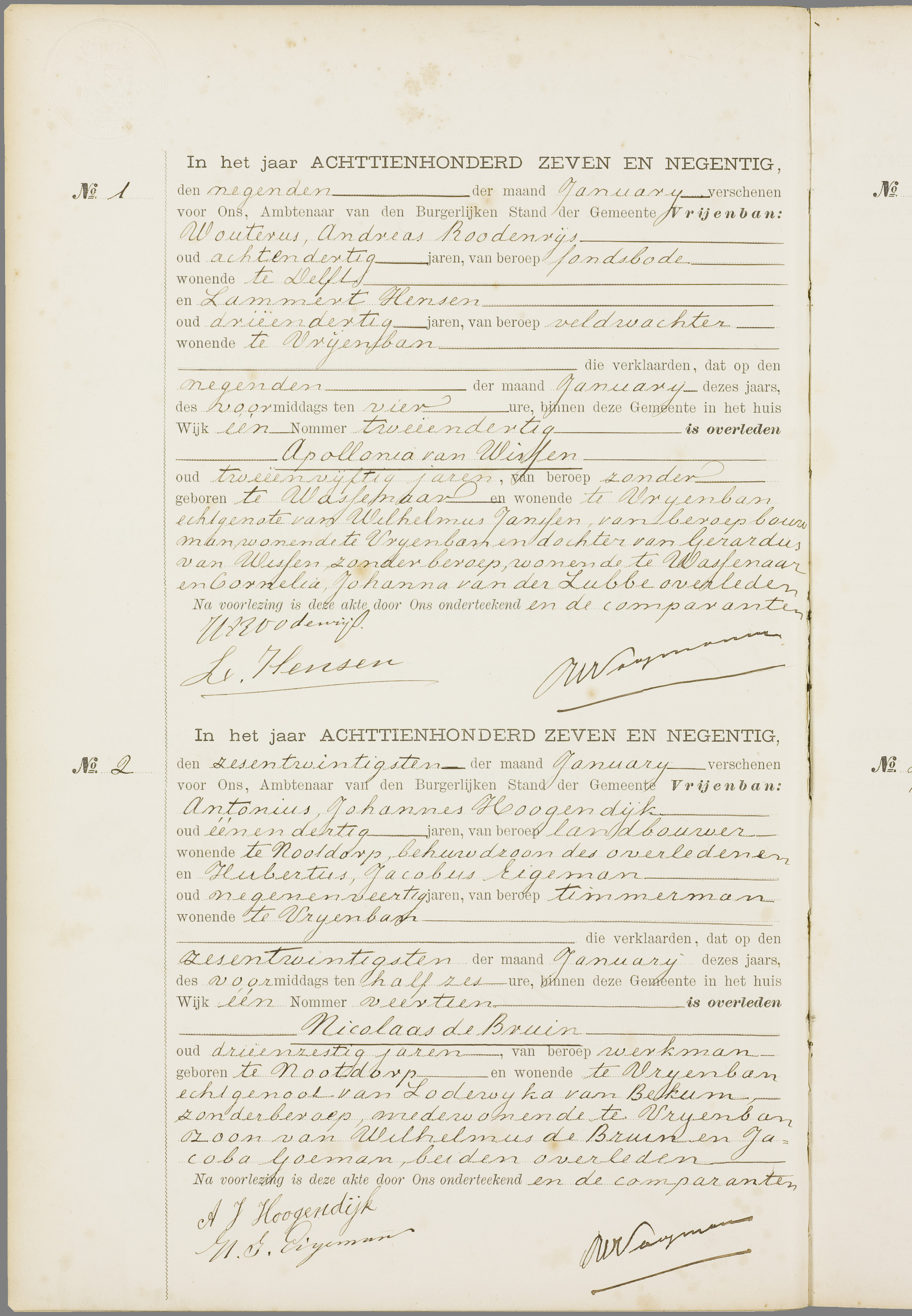 Scan 139 uit het bronpakket: Vrijenban: overlijdensakten 1893–1902