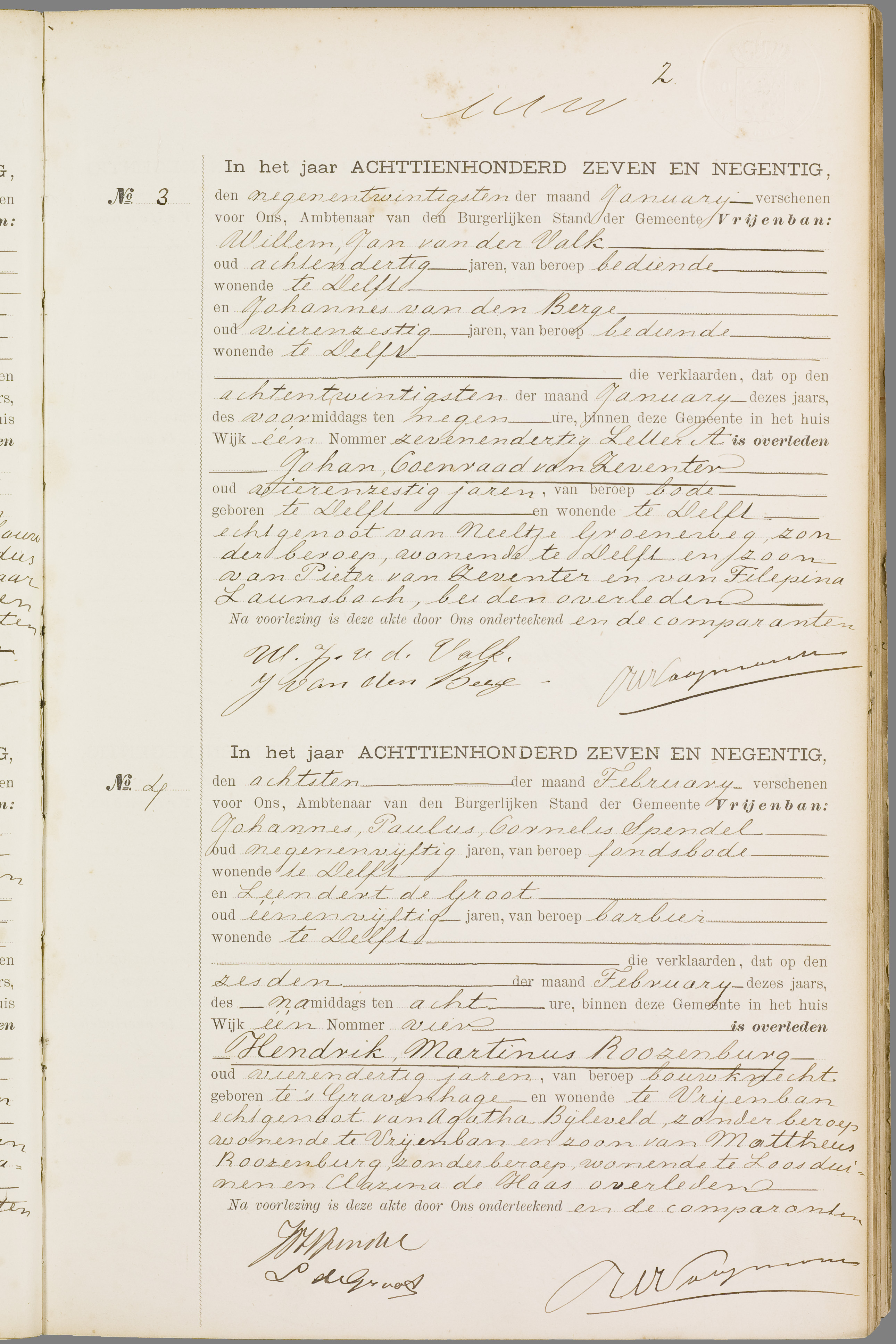 Scan 140 uit het bronpakket: Vrijenban: overlijdensakten 1893–1902