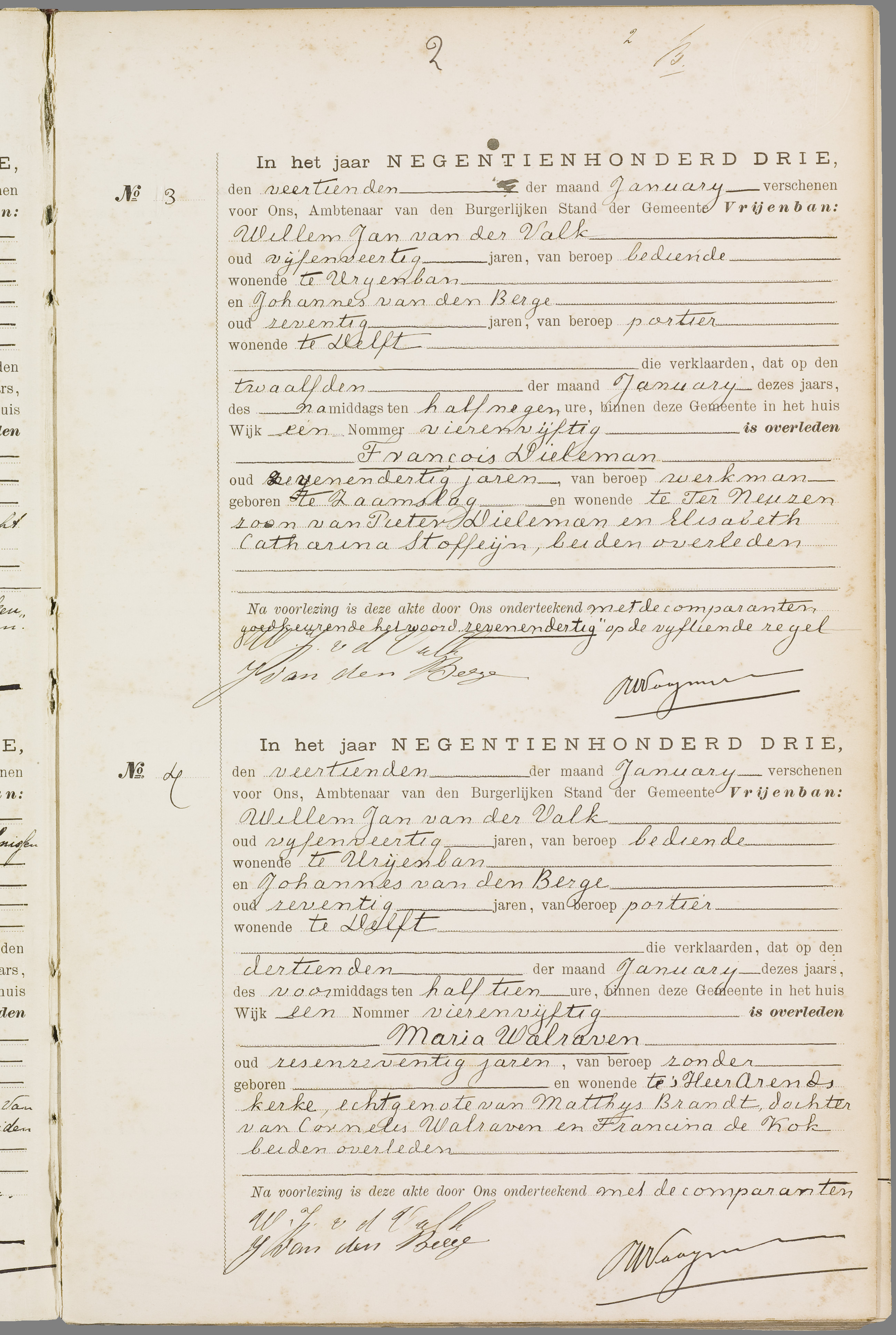 Scan 4 uit het bronpakket: Vrijenban: overlijdensakten 1903–1912