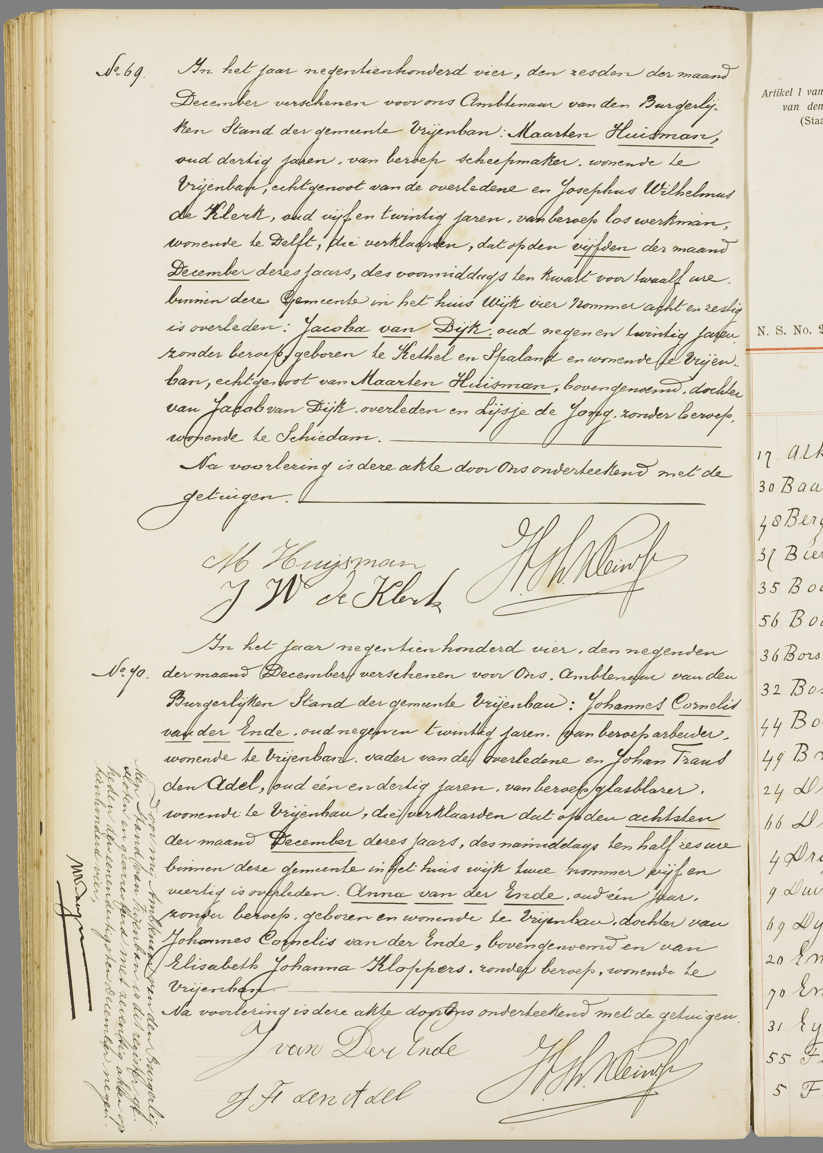 Scan 73 uit het bronpakket: Vrijenban: overlijdensakten 1903–1912