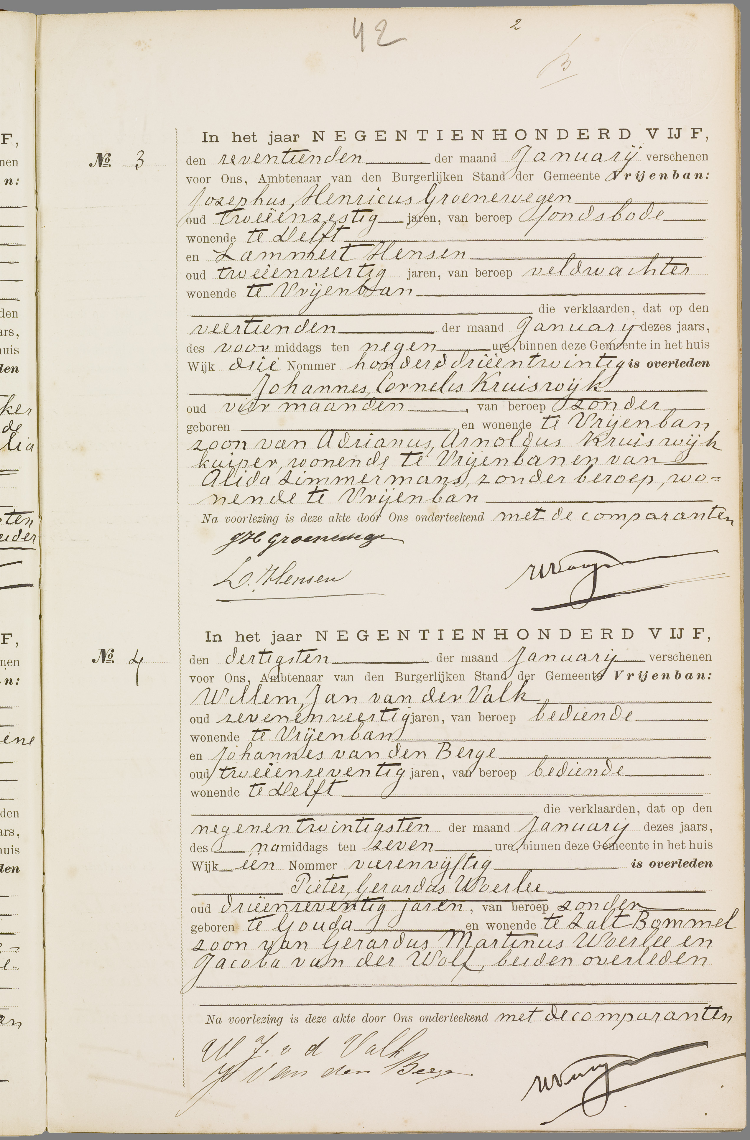 Scan 80 uit het bronpakket: Vrijenban: overlijdensakten 1903–1912