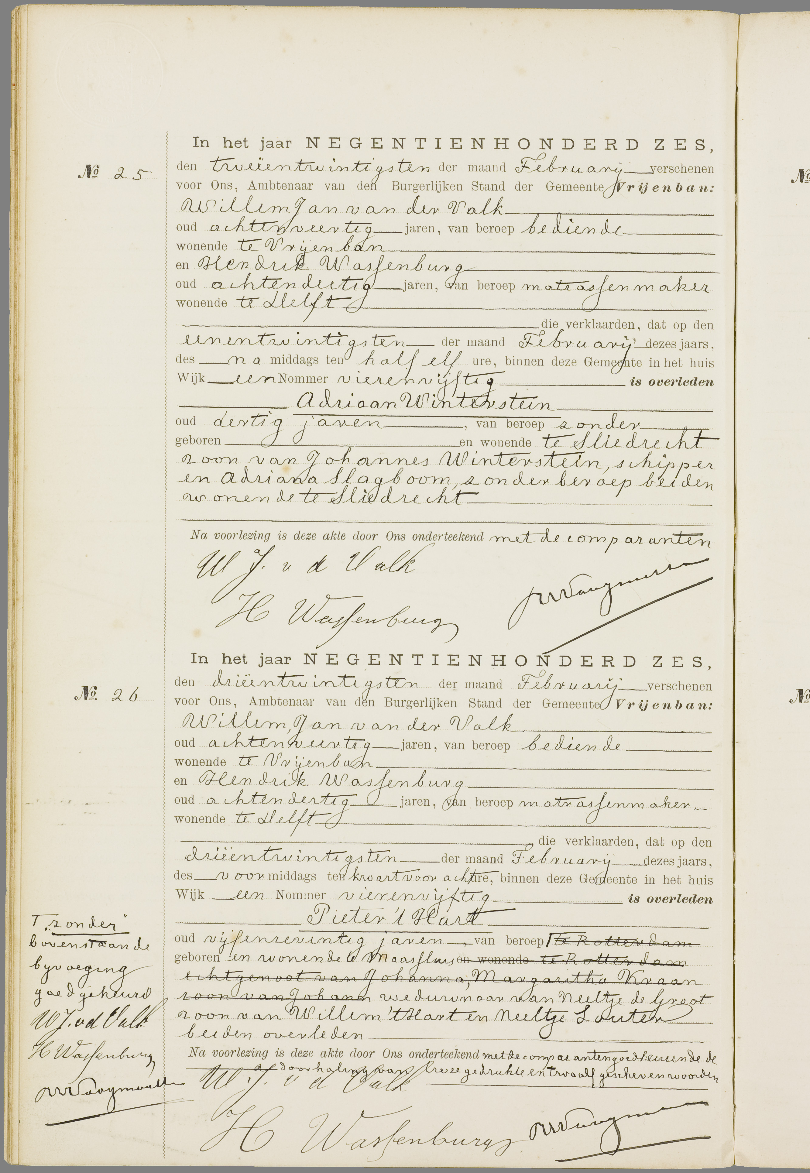 Scan 127 uit het bronpakket: Vrijenban: overlijdensakten 1903–1912