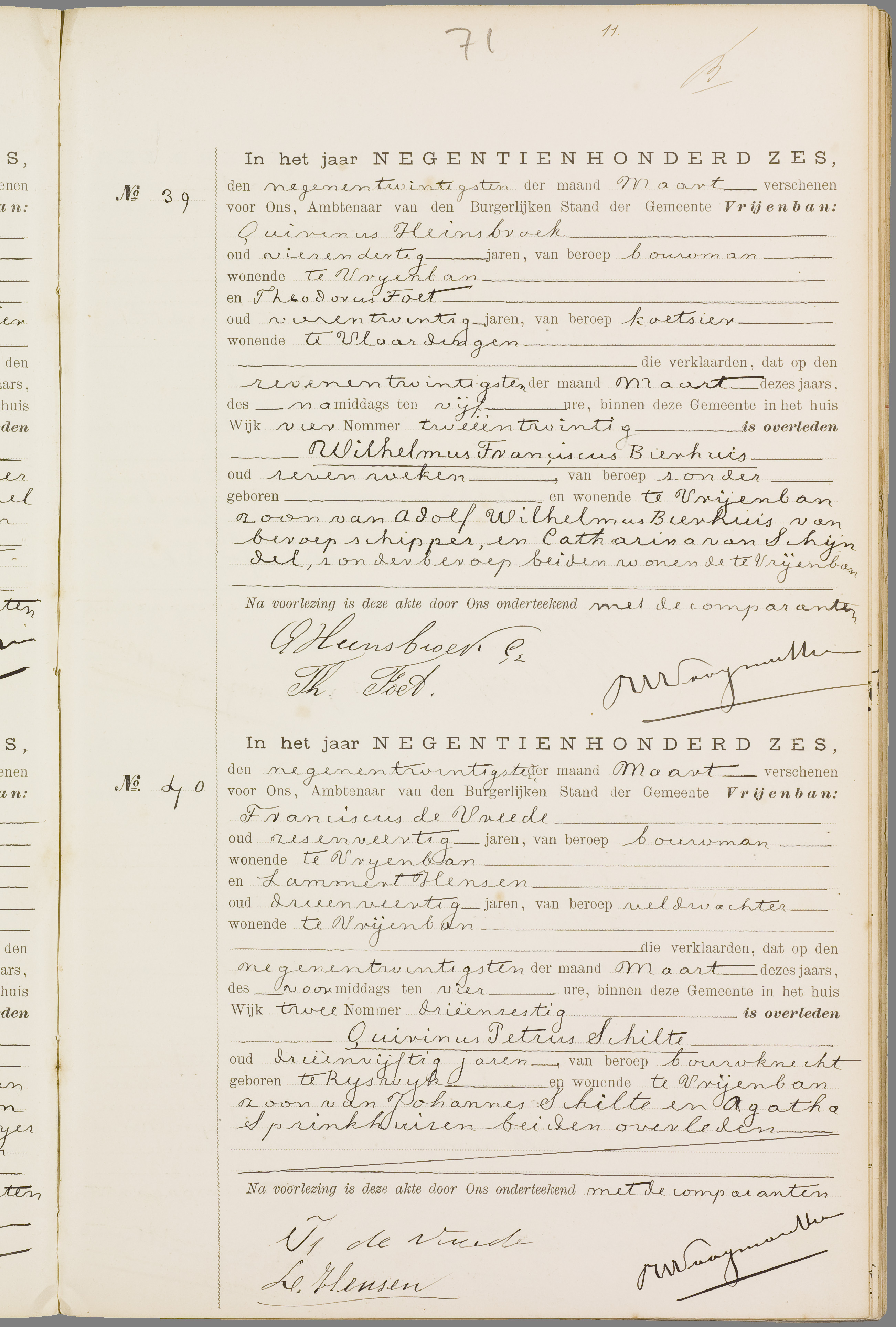 Scan 134 uit het bronpakket: Vrijenban: overlijdensakten 1903–1912
