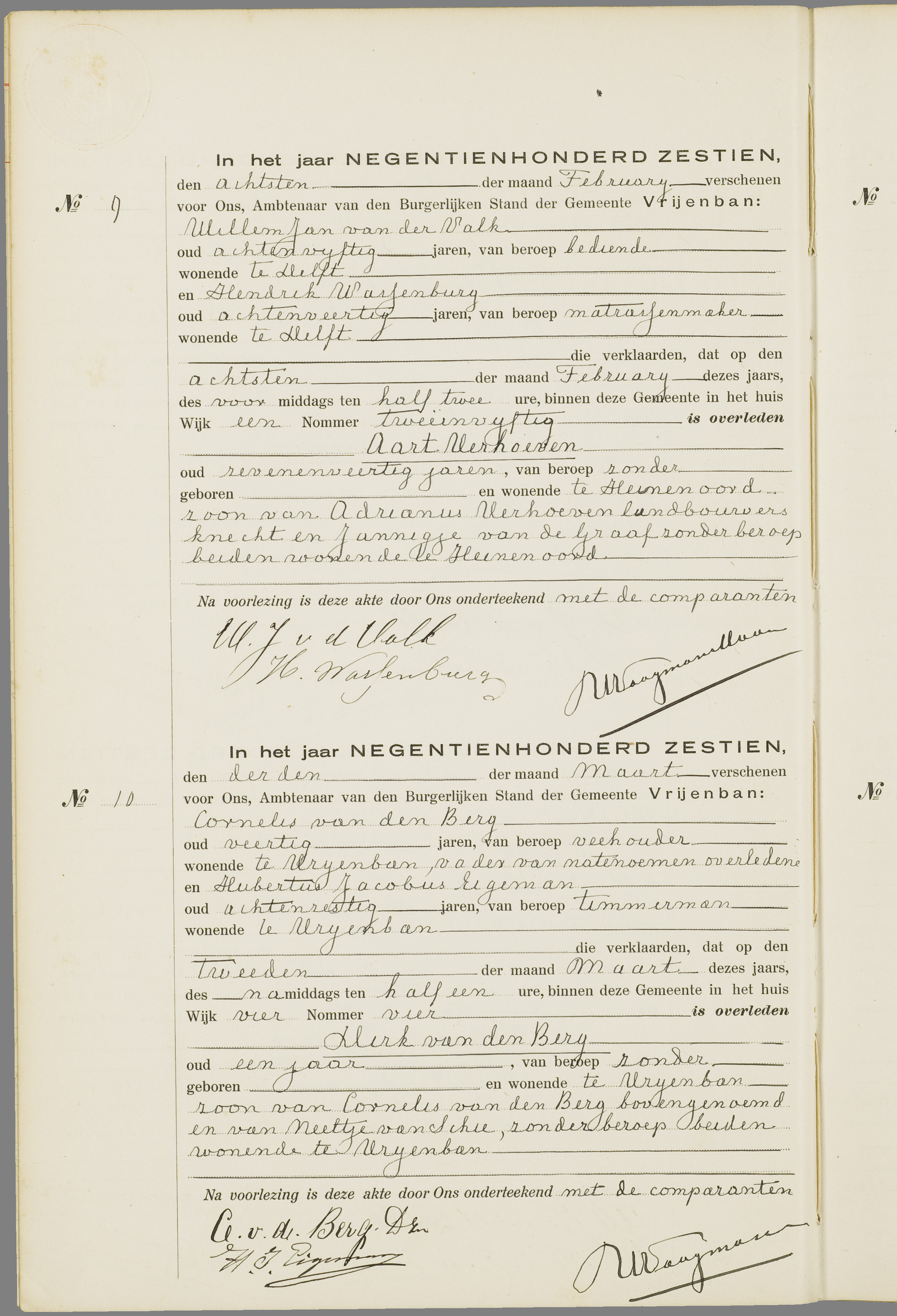 Scan 113 uit het bronpakket: Vrijenban: overlijdensakten 1913–1920